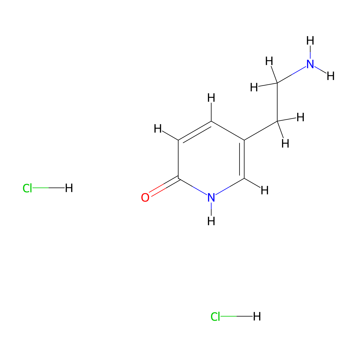 5-(2-Aminoethyl)-1,2-dihydropyridin-2-one dihydrochloride molecular structure, CAS 1909309-29-0