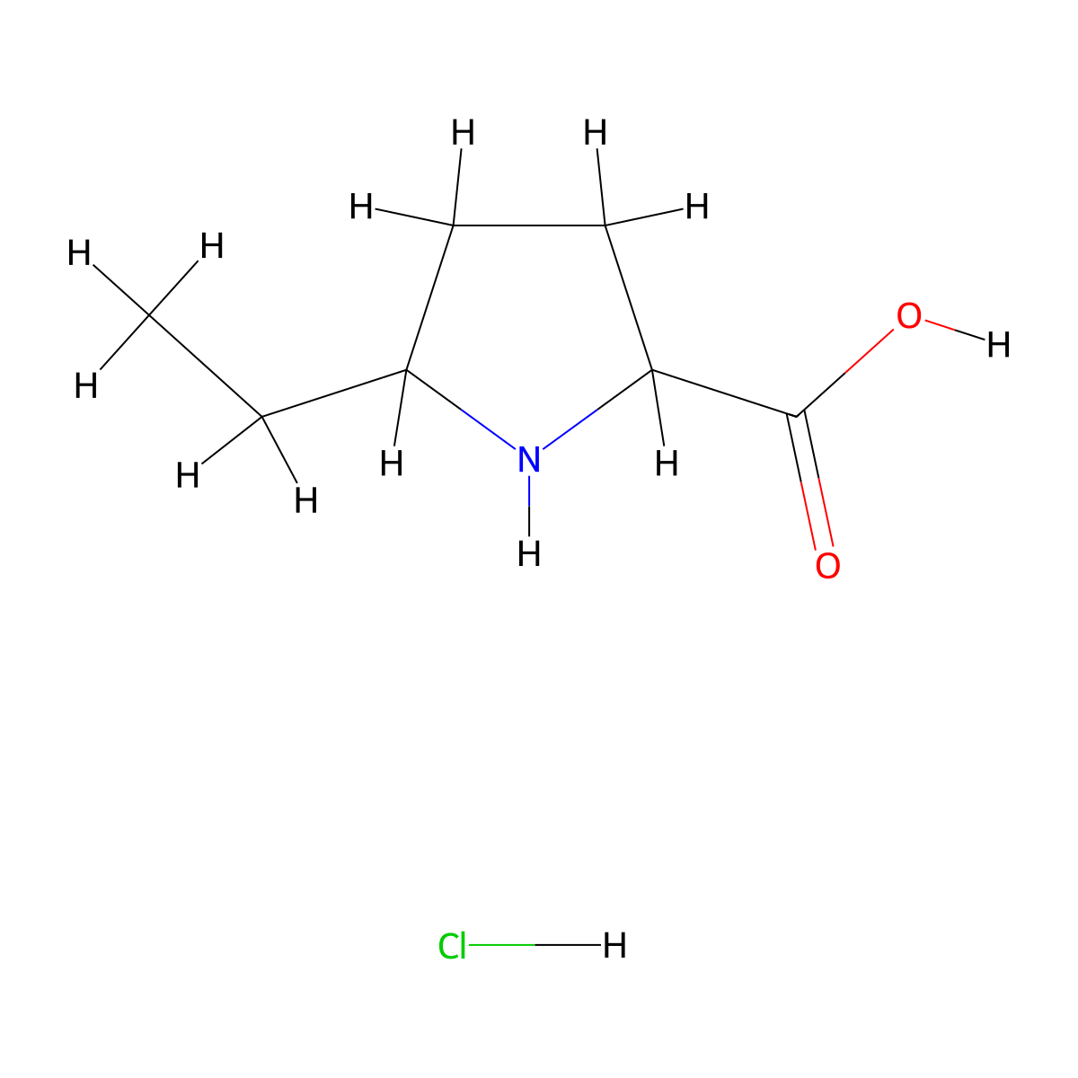 5-Ethylpyrrolidine-2-carboxylic acid hydrochloride molecular structure, CAS 1909309-32-5