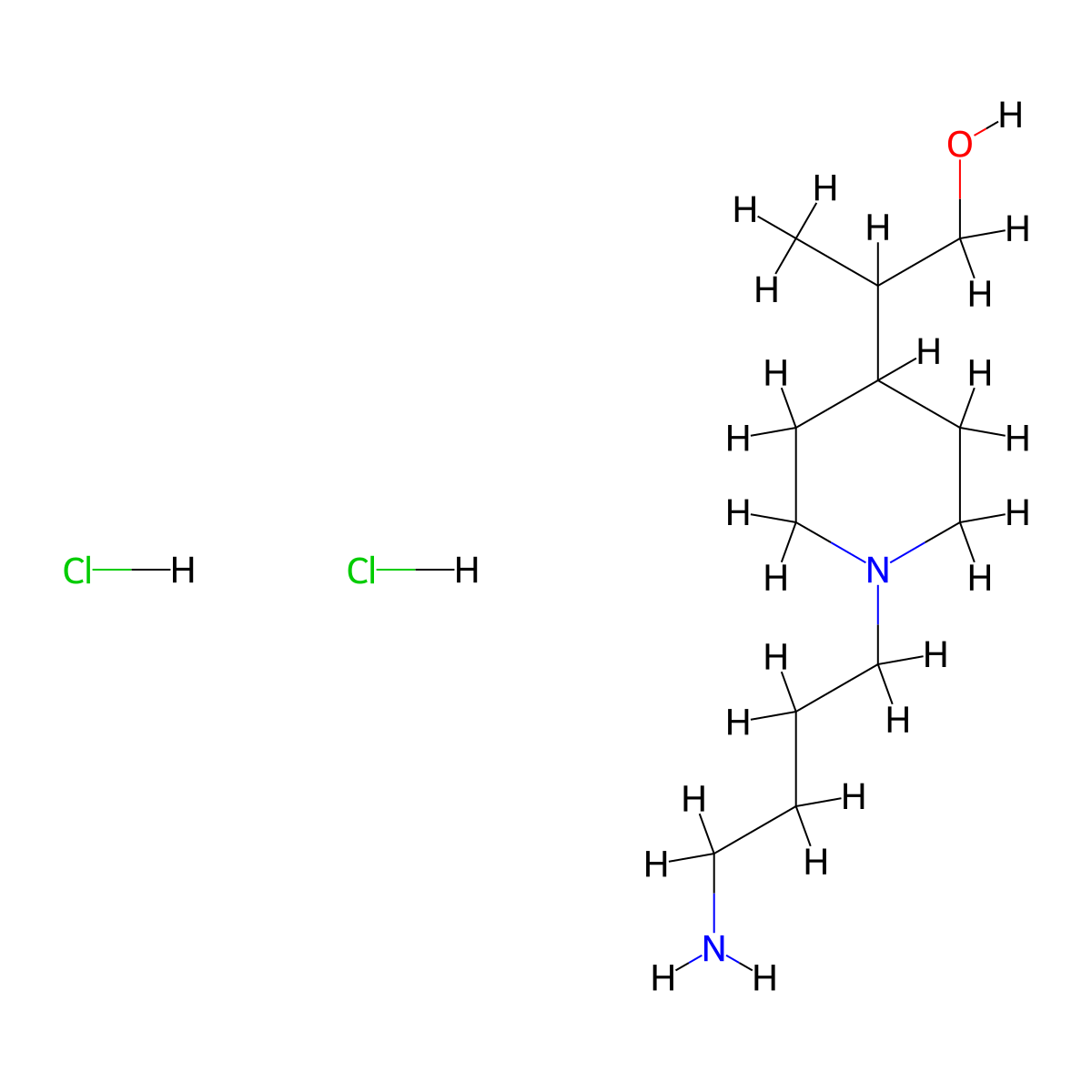 2-(1-(4-Aminobutyl)piperidin-4-yl)propan-1-ol dihydrochloride molecular structure, CAS 1909309-46-1