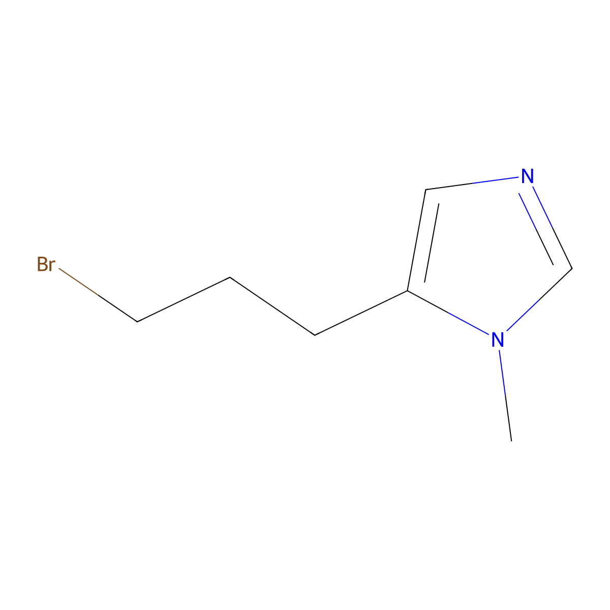 5-(3-Bromopropyl)-1-methyl-1H-imidazole molecular structure, CAS 1909309-51-8