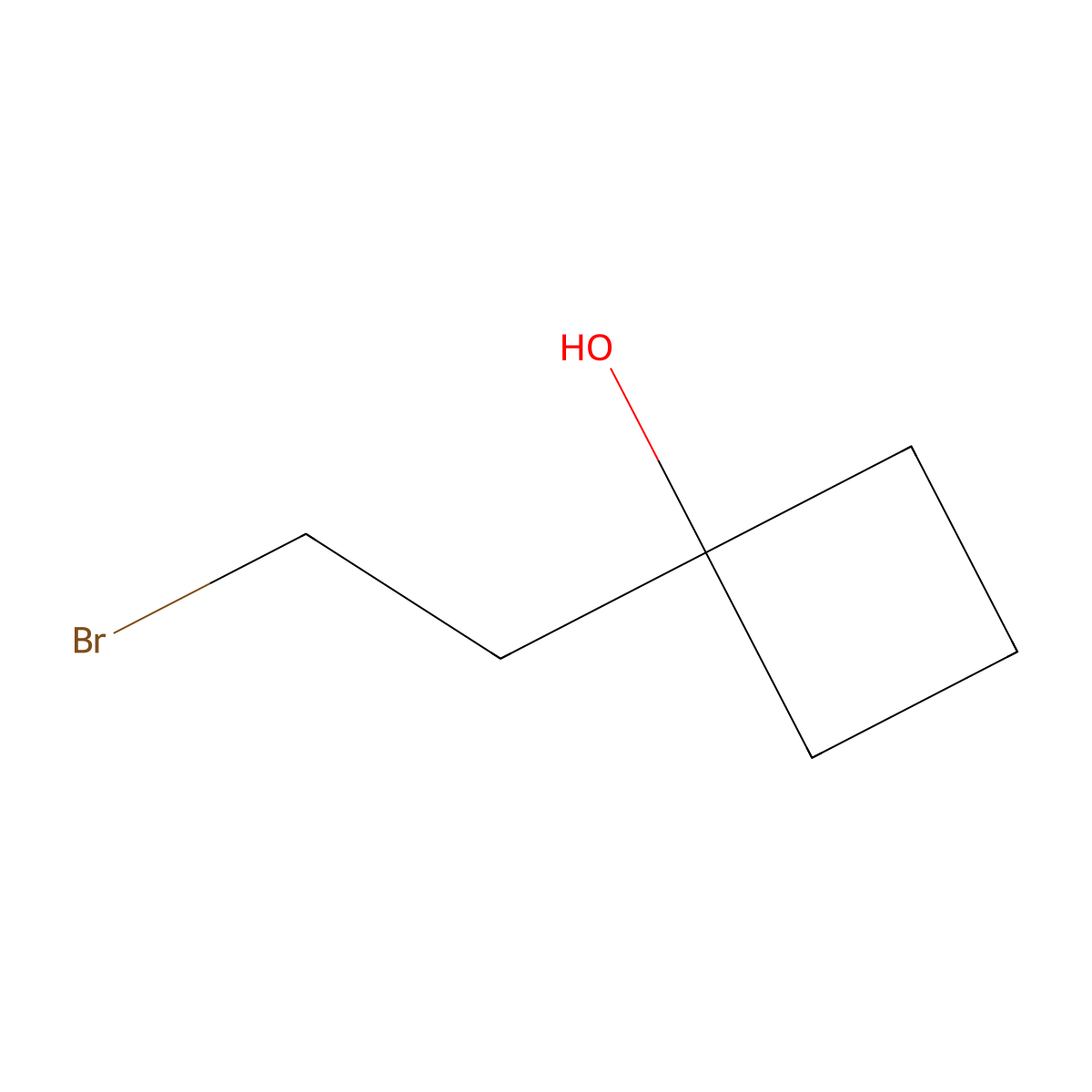 1-(2-Bromoethyl)cyclobutan-1-ol molecular structure, CAS 1909309-61-0