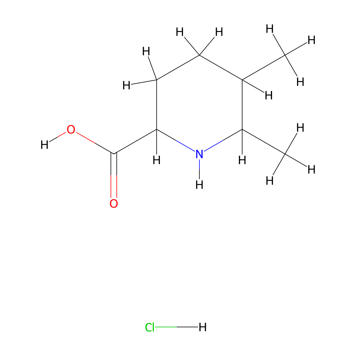 5,6-Dimethylpiperidine-2-carboxylic acid hydrochloride molecular structure, CAS 1909309-75-6