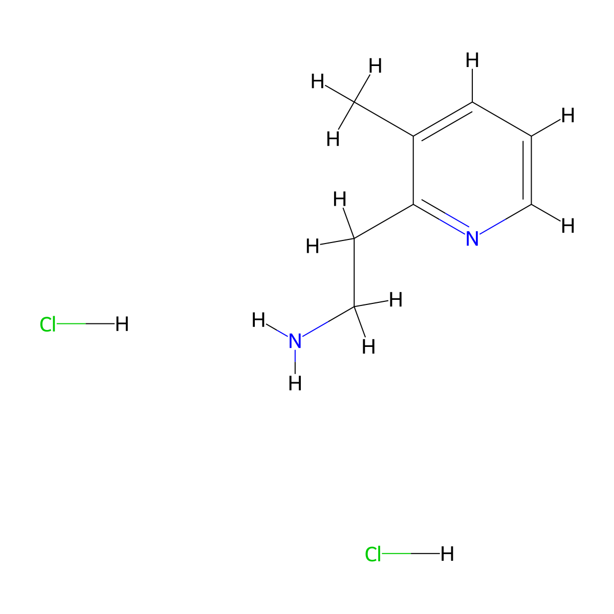 2-(3-Methylpyridin-2-yl)ethan-1-amine dihydrochloride molecular structure, CAS 1909309-89-2