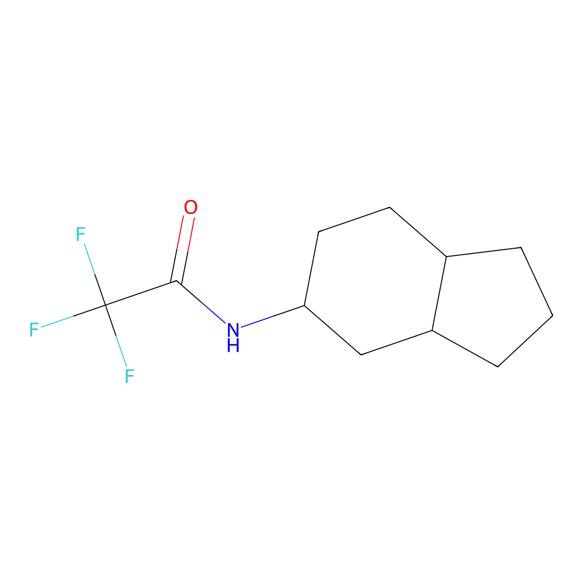2,2,2-Trifluoro-N-(octahydro-1H-inden-5-yl)acetamide molecular structure, CAS 1909309-93-8