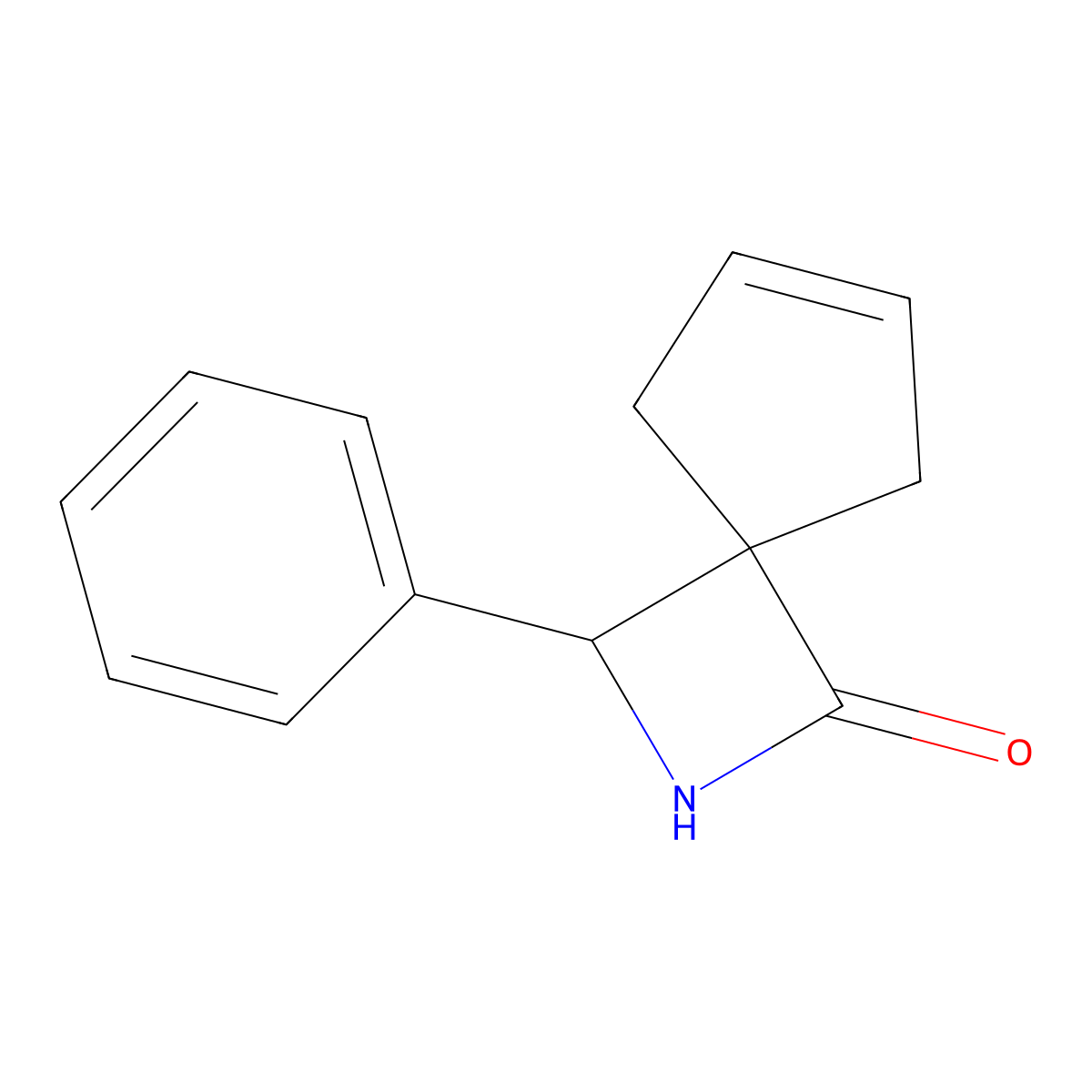 3-Phenyl-2-azaspiro[3.4]oct-6-en-1-one molecular structure, CAS 1909309-95-0
