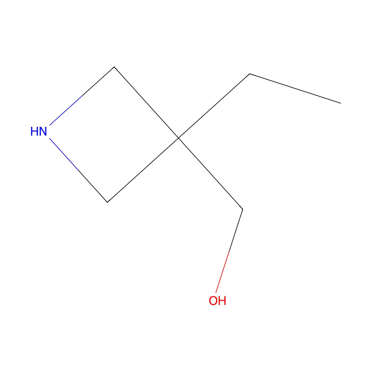 (3-Ethylazetidin-3-yl)methanol molecular structure, CAS 1909310-01-5