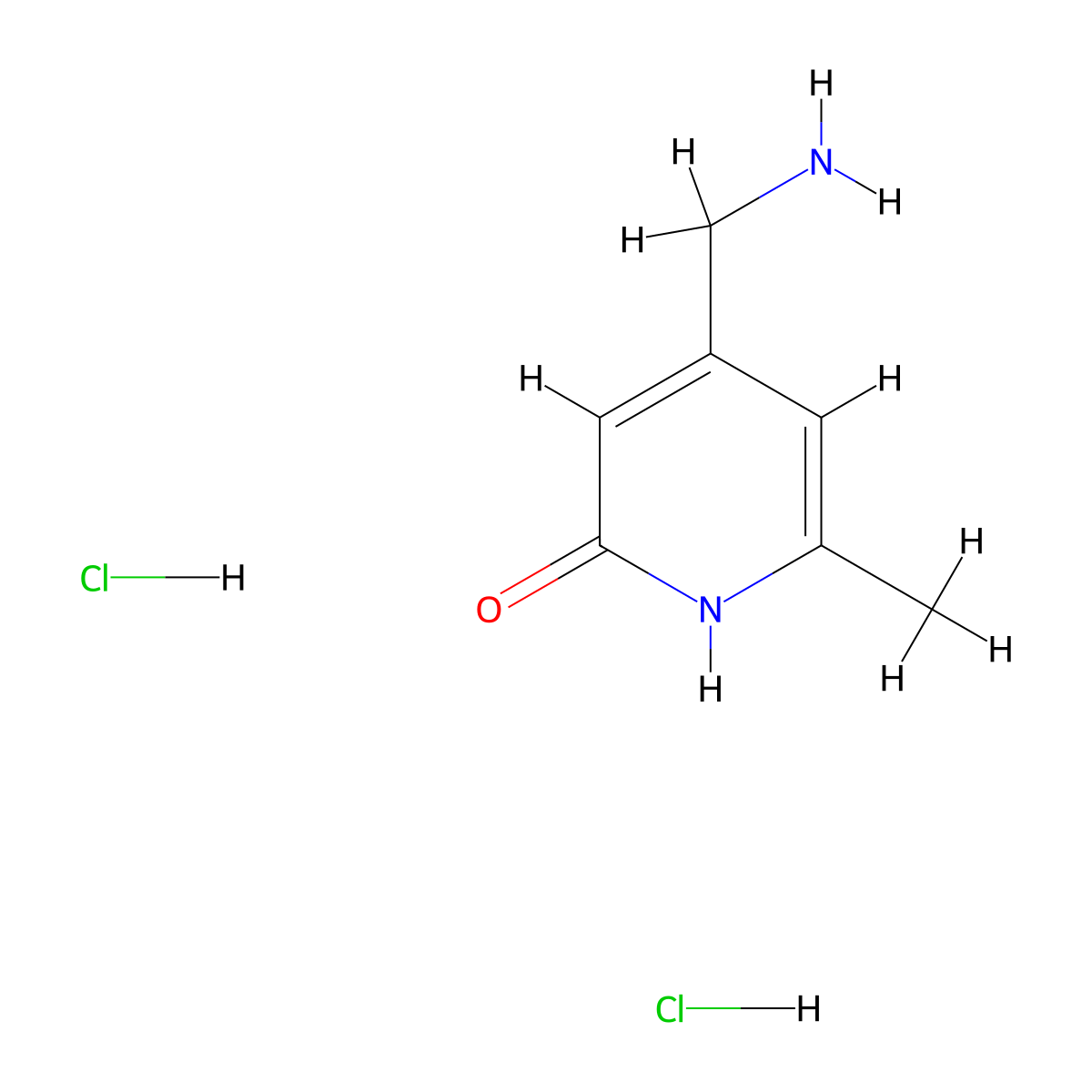 4-(Aminomethyl)-6-methyl-1,2-dihydropyridin-2-one dihydrochloride molecular structure, CAS 1909310-08-2
