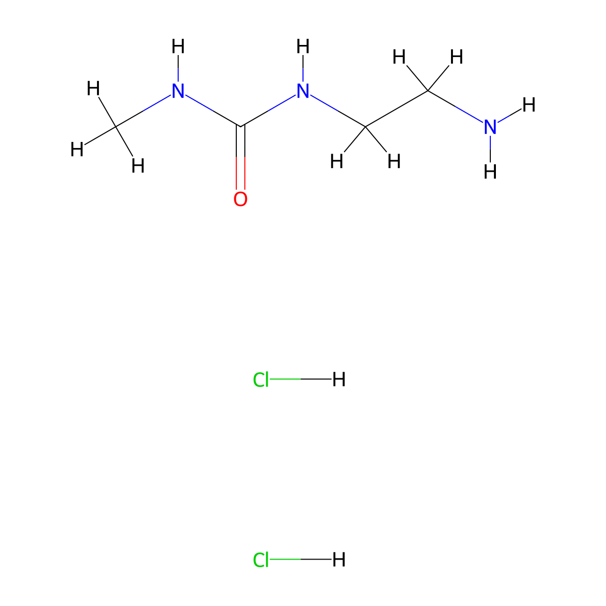 1-(2-Aminoethyl)-3-methylurea dihydrochloride molecular structure, CAS 1909310-13-9