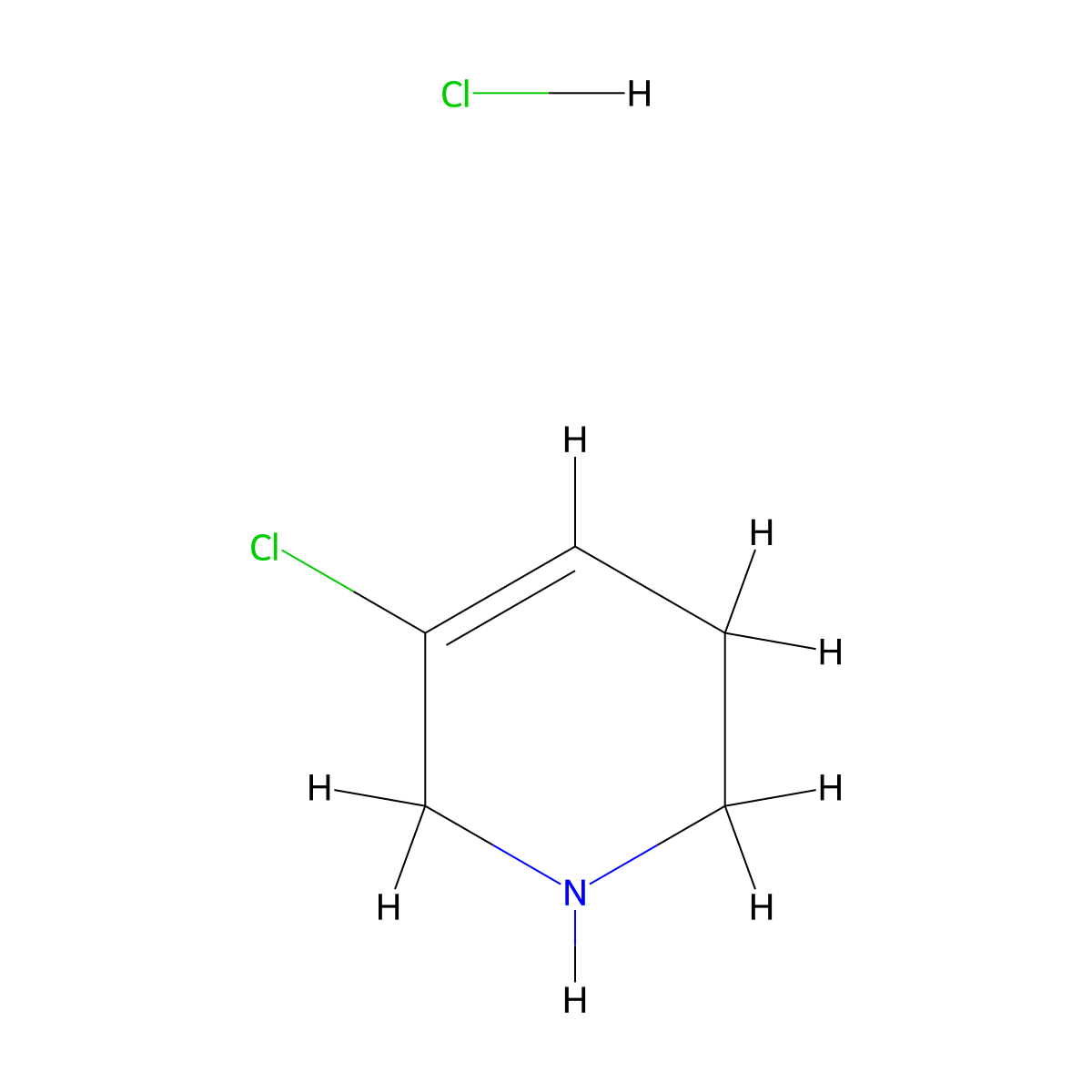 5-Chloro-1,2,3,6-tetrahydropyridine hydrochloride molecular structure, CAS 1909311-91-6