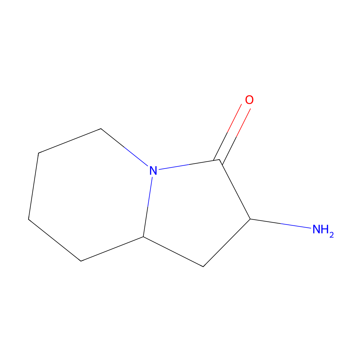 2-Amino-octahydroindolizin-3-one molecular structure, CAS 1909312-67-9