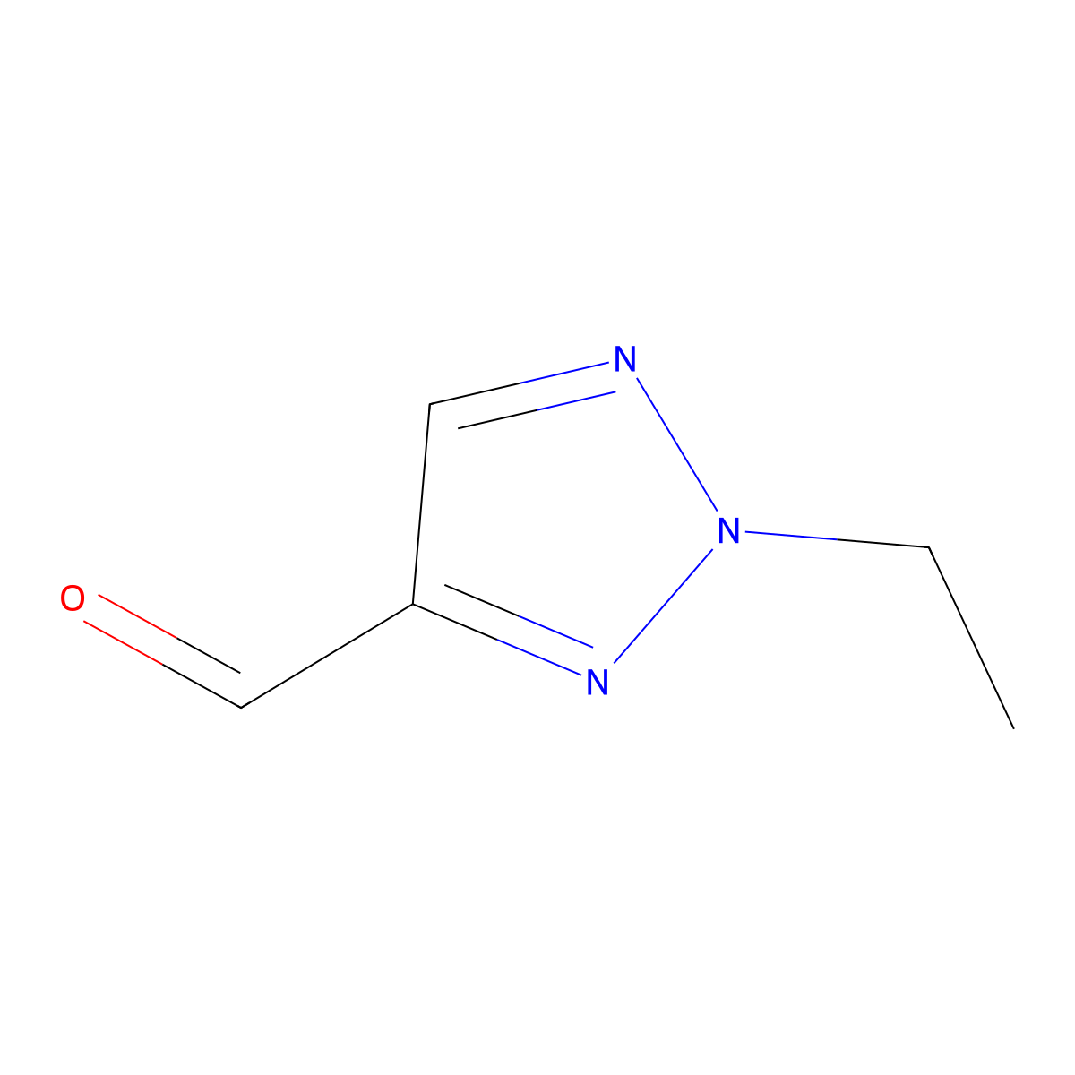 2-ethyl-2H-1,2,3-triazole-4-carbaldehyde molecular structure, CAS 1909312-88-4