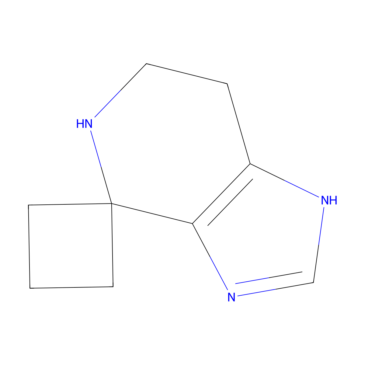 3',5',6',7'-Tetrahydrospiro[cyclobutane-1,4'-imidazo[4,5-c]pyridine] molecular structure, CAS 1909313-05-8