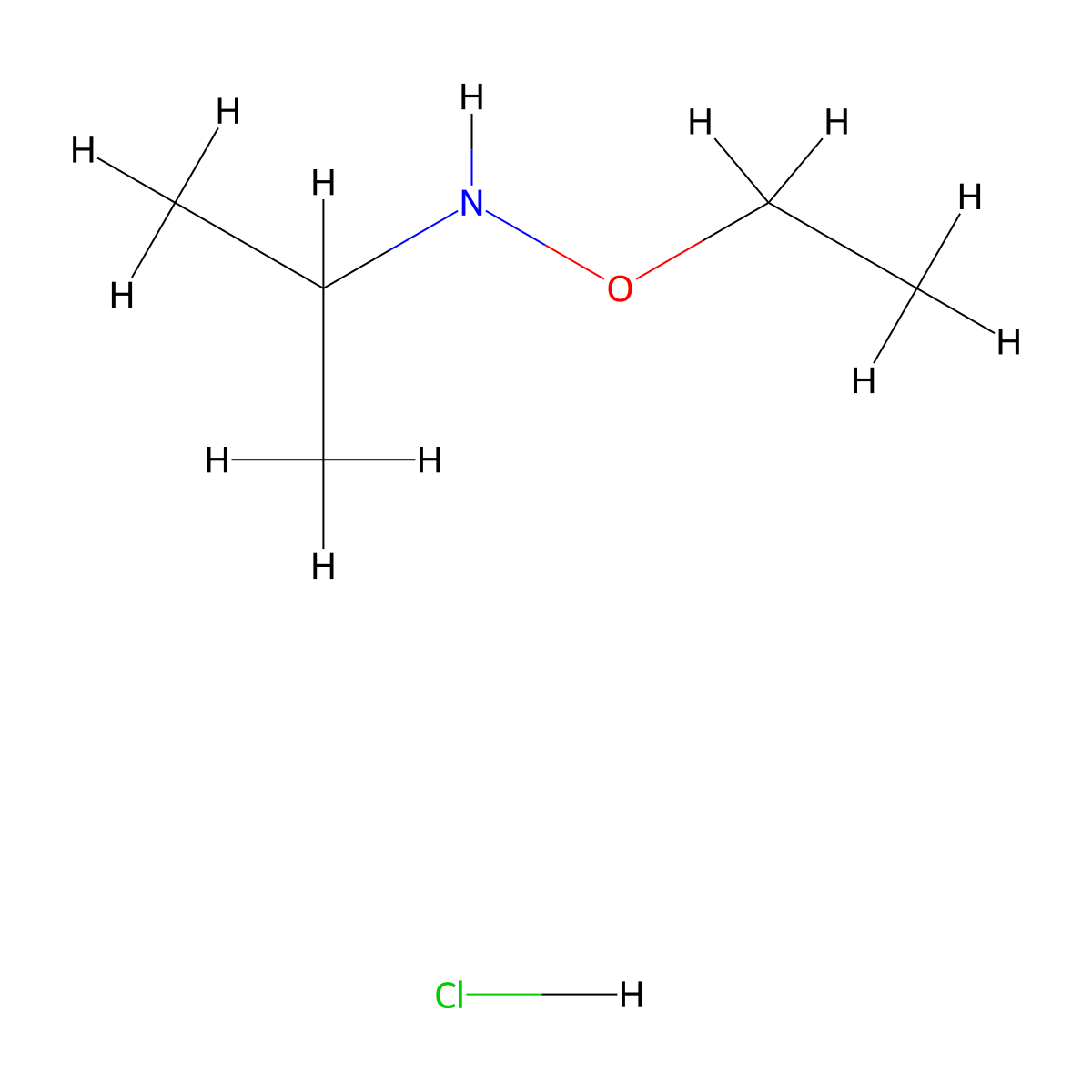 Ethoxy(propan-2-yl)amine hydrochloride molecular structure, CAS 1909313-11-6