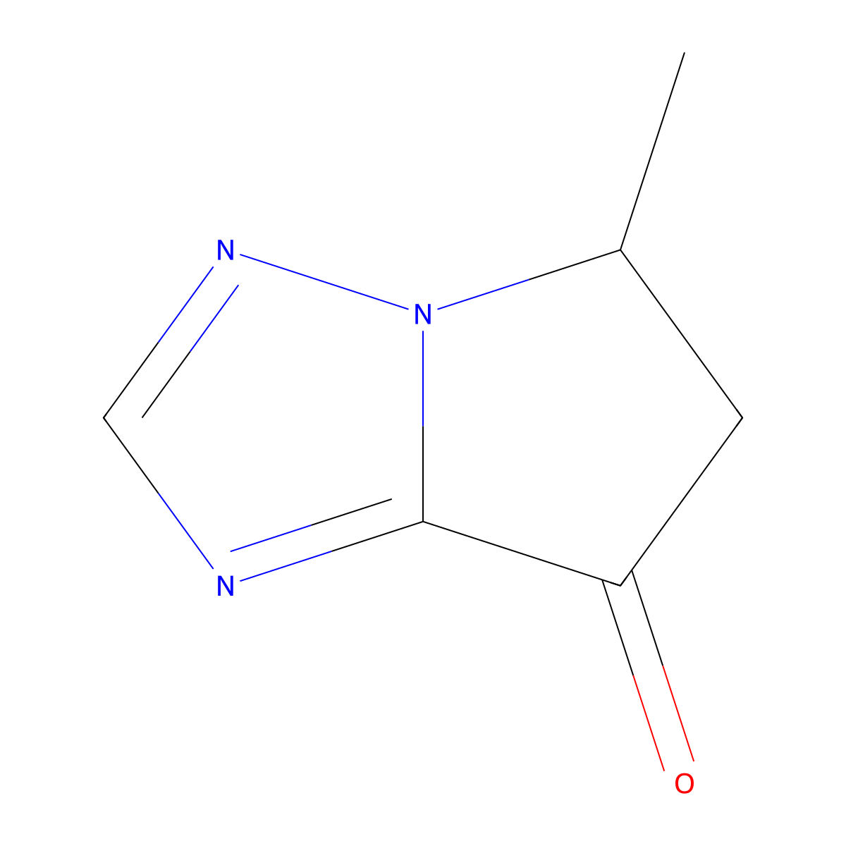 5-methyl-5H,6H,7H-pyrrolo[1,2-b][1,2,4]triazol-7-one molecular structure, CAS 1909313-15-0