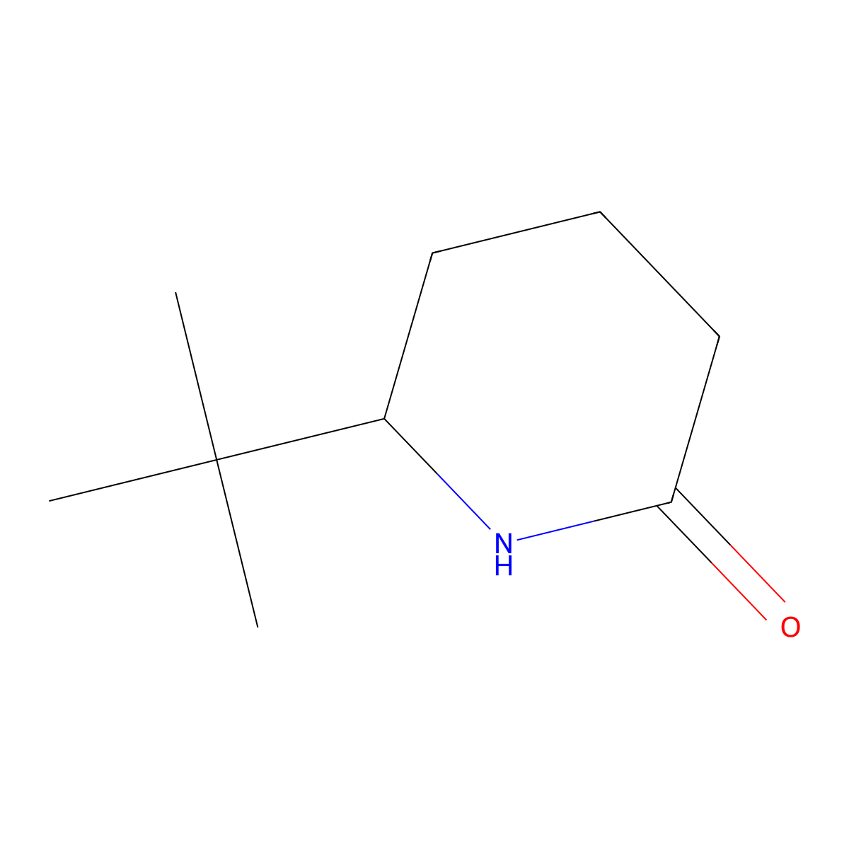 6-Tert-butylpiperidin-2-one molecular structure, CAS 1909313-47-8
