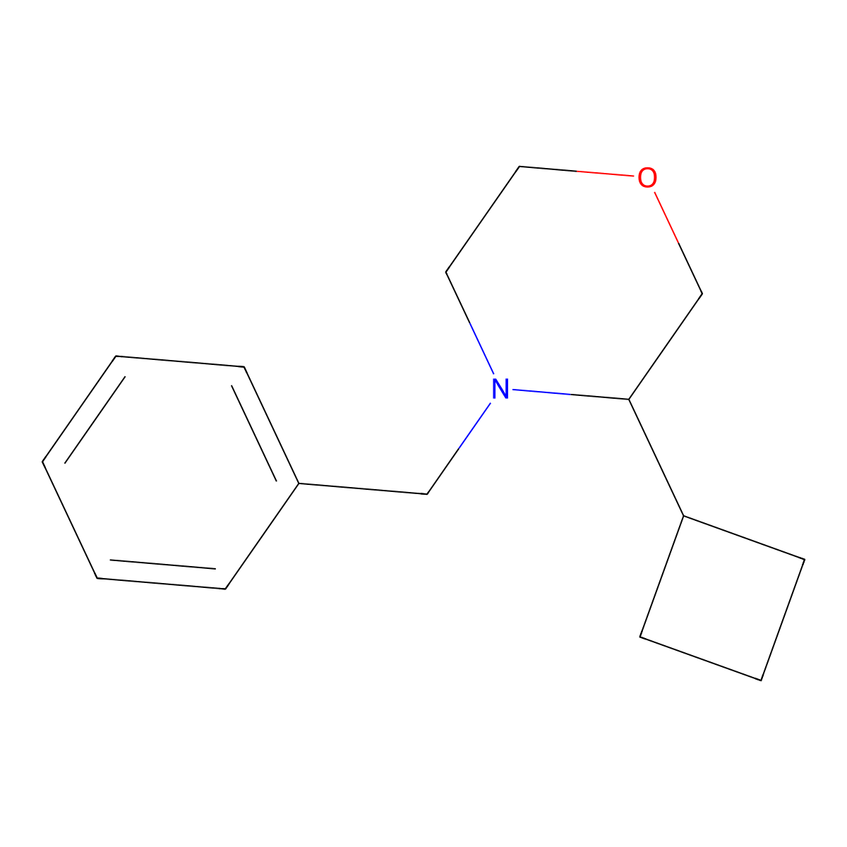 4-Benzyl-3-cyclobutylmorpholine molecular structure, CAS 1909313-61-6