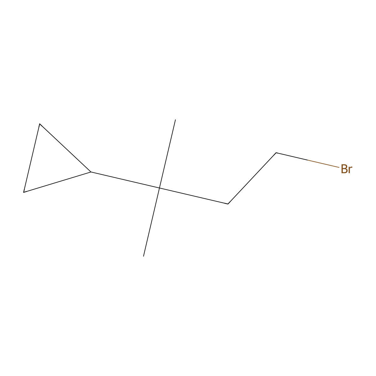 (4-Bromo-2-methylbutan-2-yl)cyclopropane molecular structure, CAS 1909313-64-9
