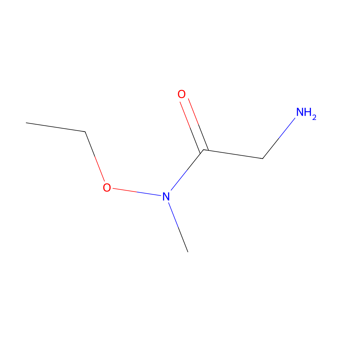2-Amino-N-ethoxy-N-methylacetamide molecular structure, CAS 1909313-72-9