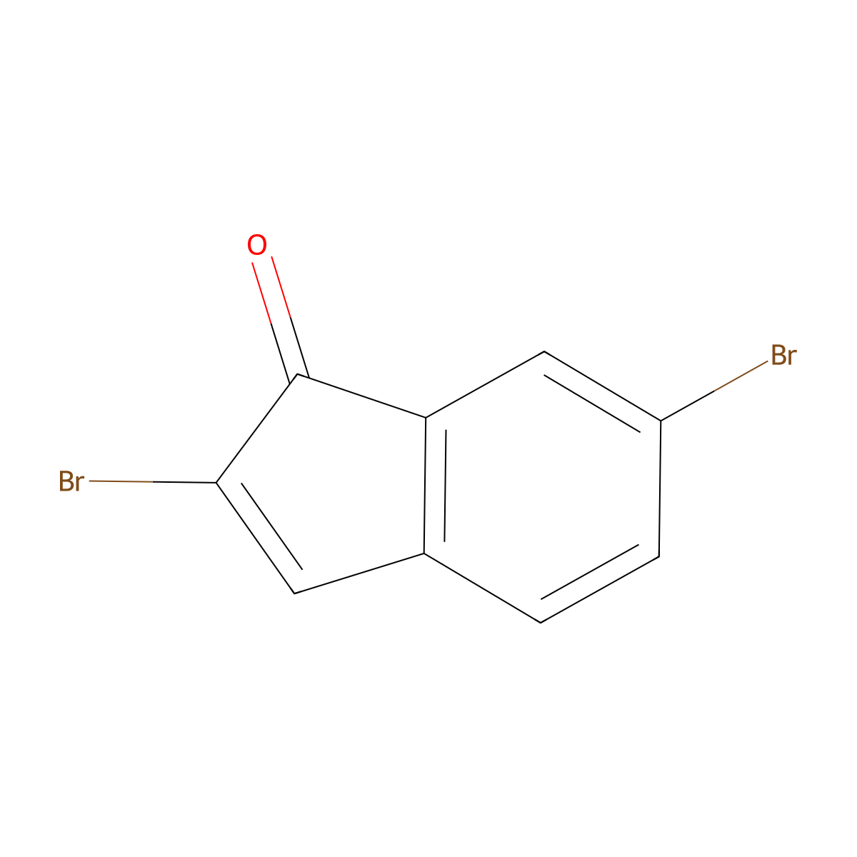2,6-dibromo-1H-inden-1-one molecular structure, CAS 1909313-83-2