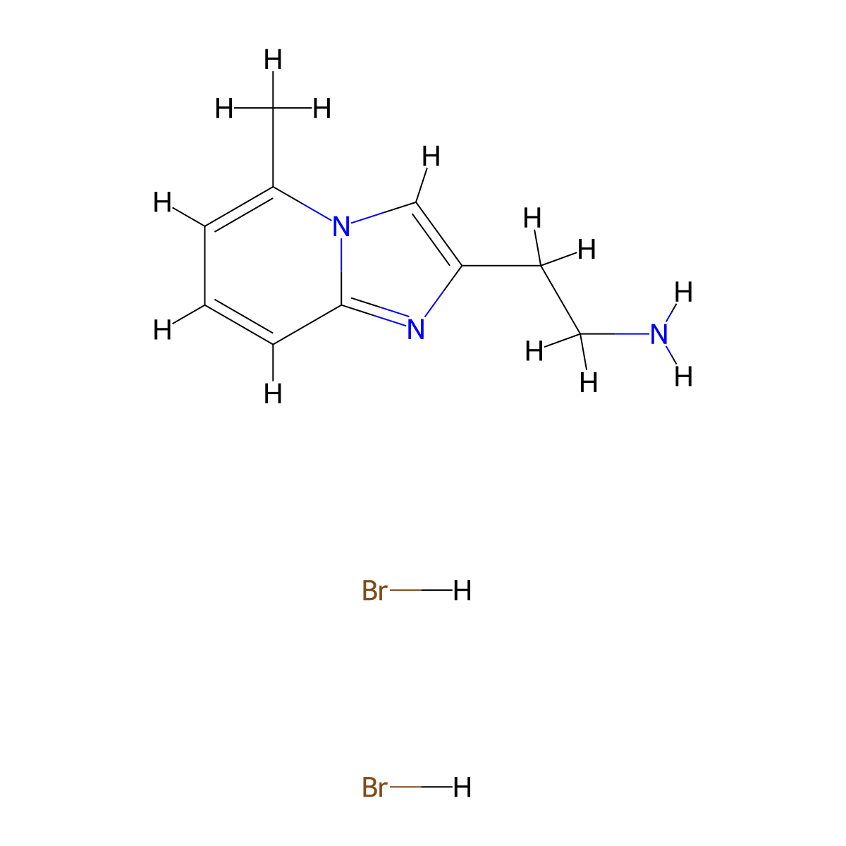 2-{5-Methylimidazo[1,2-a]pyridin-2-yl}ethan-1-amine dihydrobromide molecular structure, CAS 1909314-35-7