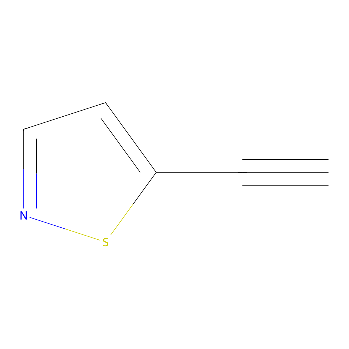 5-Ethynyl-1,2-thiazole molecular structure, CAS 1909315-97-4