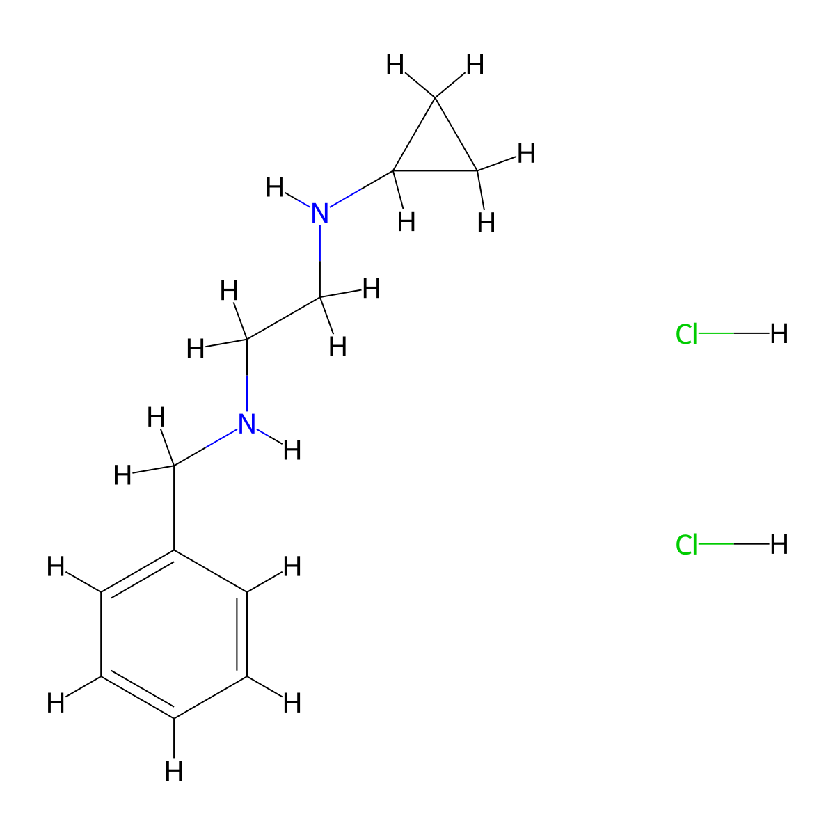 N-[2-(benzylamino)ethyl]cyclopropanamine dihydrochloride molecular structure, CAS 1909316-01-3