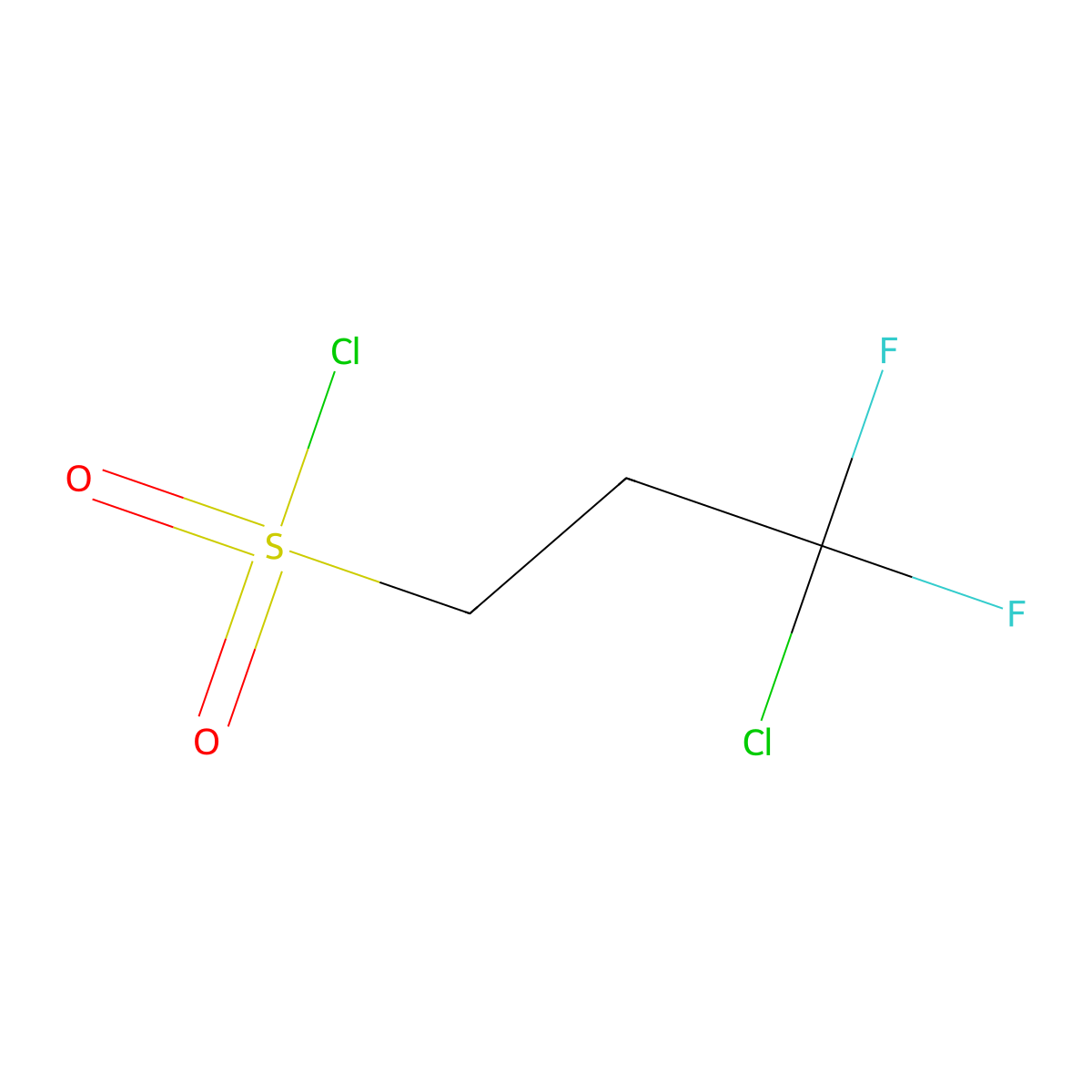 3-Chloro-3,3-difluoropropane-1-sulfonyl chloride molecular structure, CAS 1909316-49-9