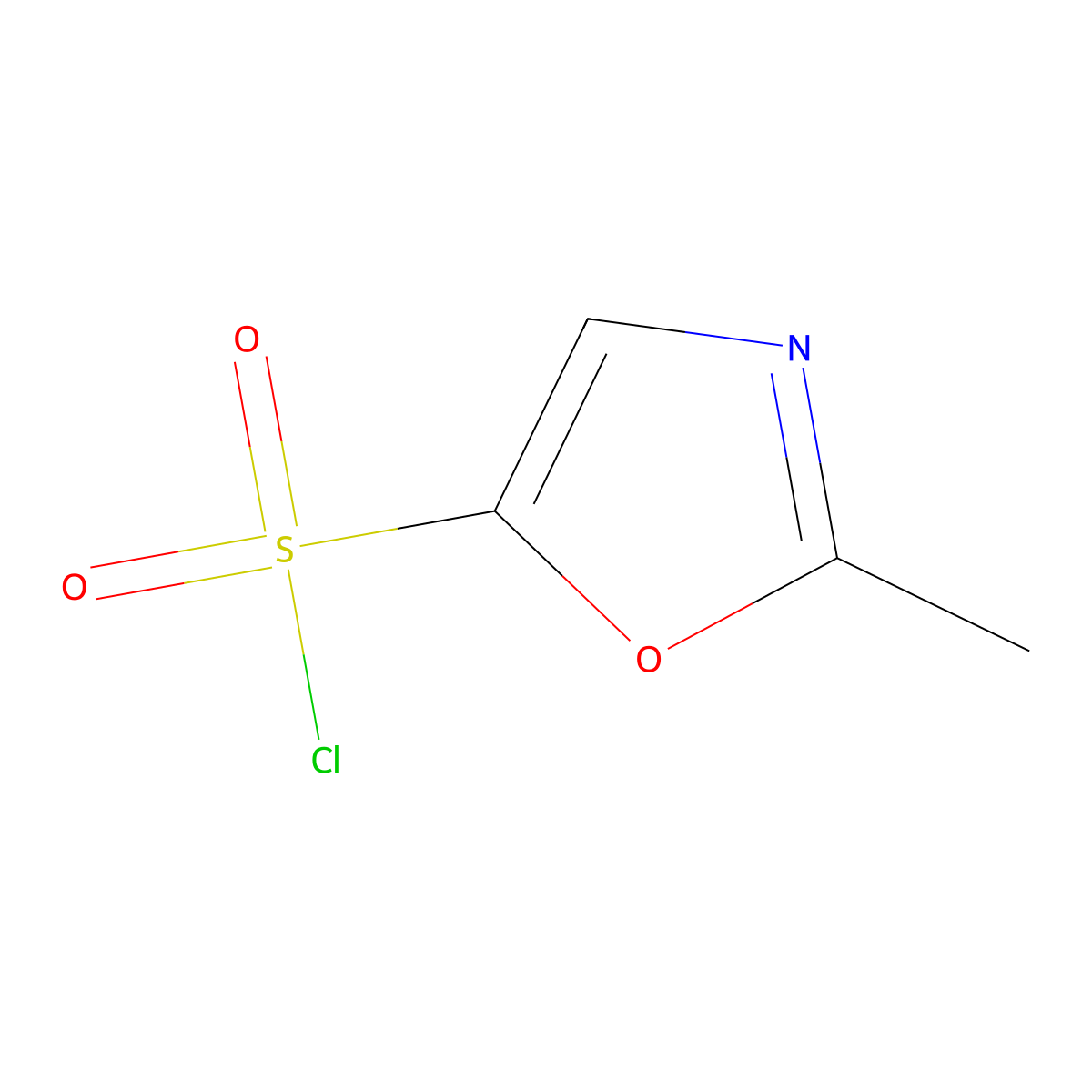 2-Methyl-1,3-oxazole-5-sulfonyl chloride molecular structure, CAS 1909316-63-7