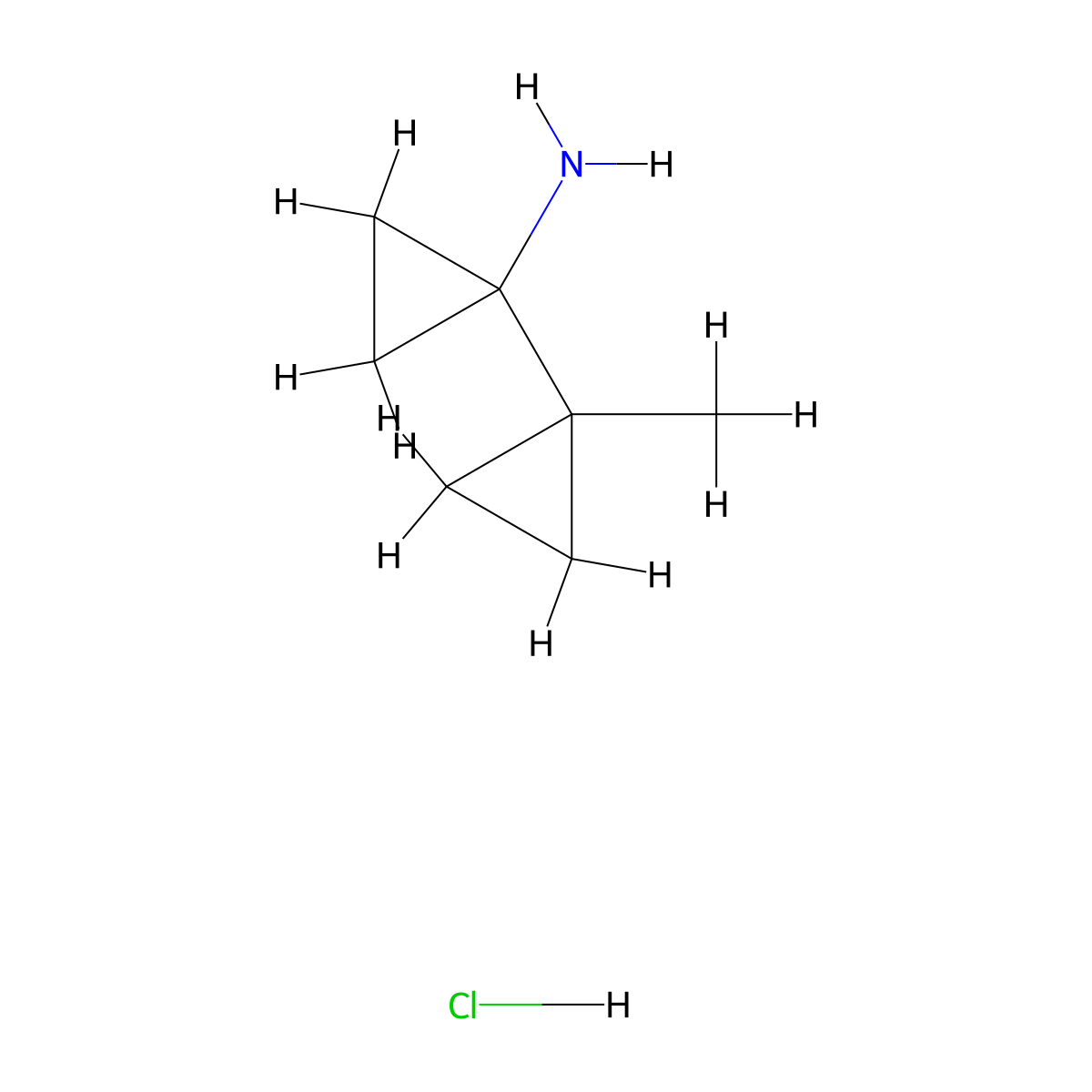 1-(1-Methylcyclopropyl)cyclopropan-1-amine hydrochloride molecular structure, CAS 1909316-69-3