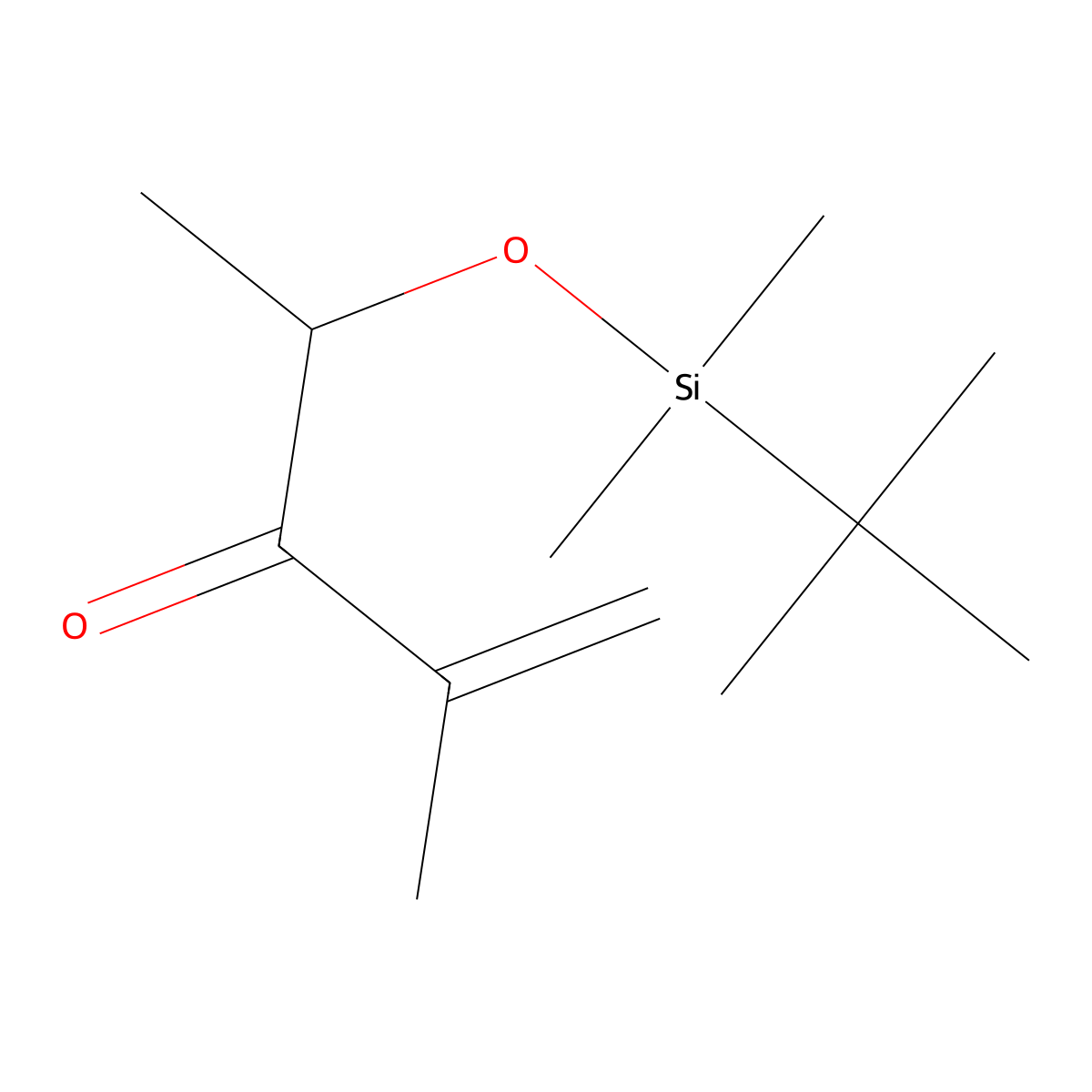 4-[(tert-Butyldimethylsilyl)oxy]-2-methylpent-1-en-3-one molecular structure, CAS 1909316-84-2