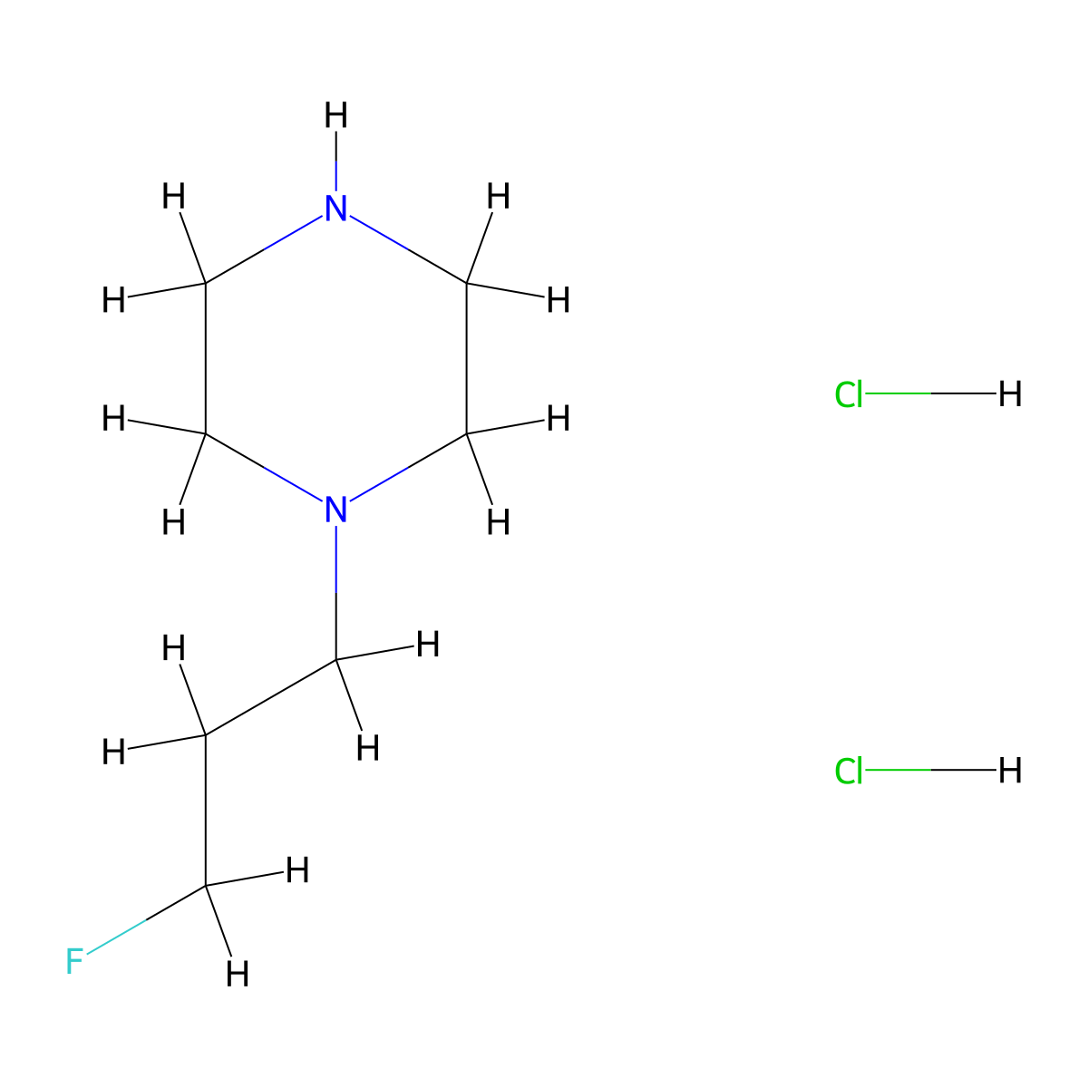 1-(3-Fluoropropyl)piperazine dihydrochloride molecular structure, CAS 1909316-97-7