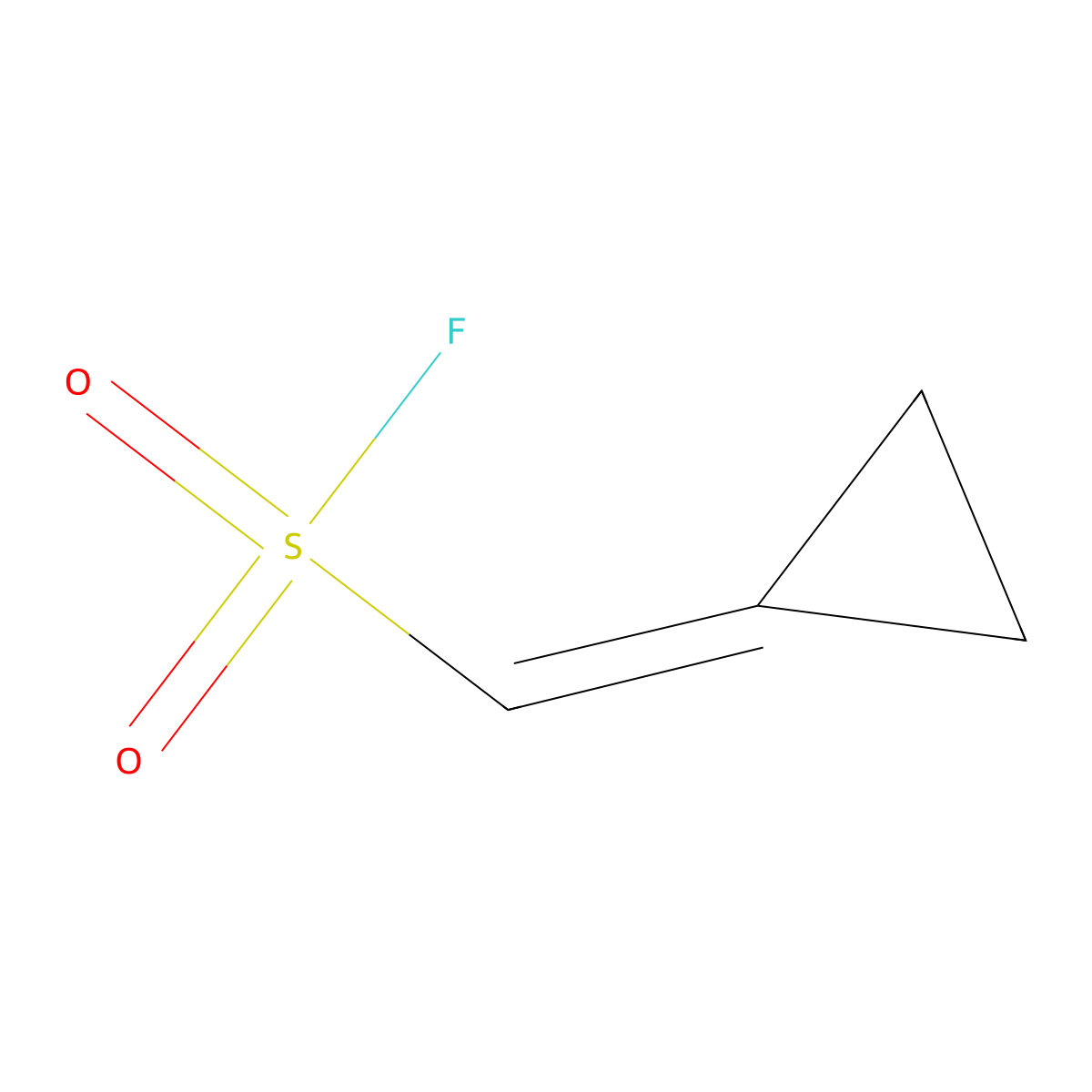 Cyclopropylidenemethanesulfonyl fluoride molecular structure, CAS 1909317-04-9