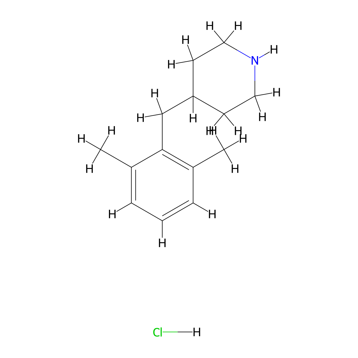 4-[(2,6-Dimethylphenyl)methyl]piperidine hydrochloride molecular structure, CAS 1909317-37-8