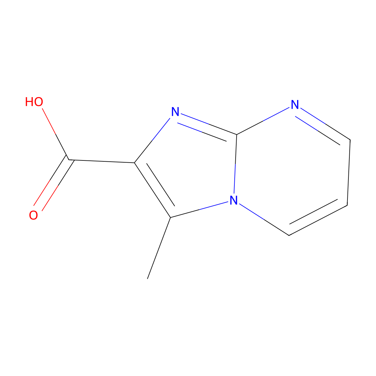 3-Methylimidazo[1,2-a]pyrimidine-2-carboxylic acid molecular structure, CAS 1909318-68-8