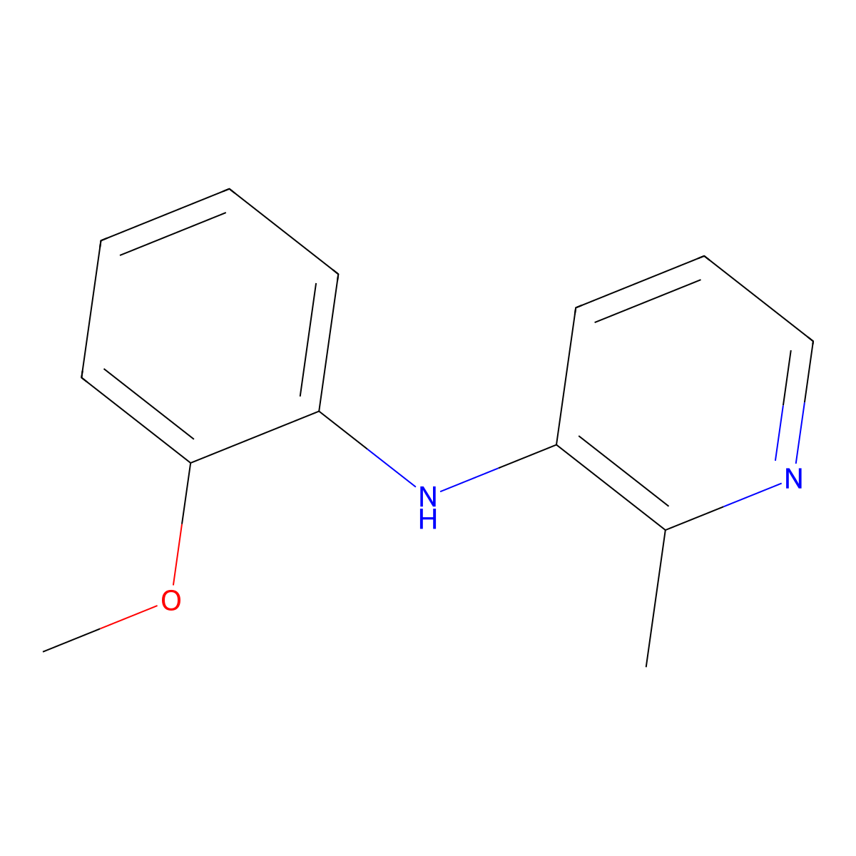N-(2-methoxyphenyl)-2-methylpyridin-3-amine molecular structure, CAS 1909318-78-0