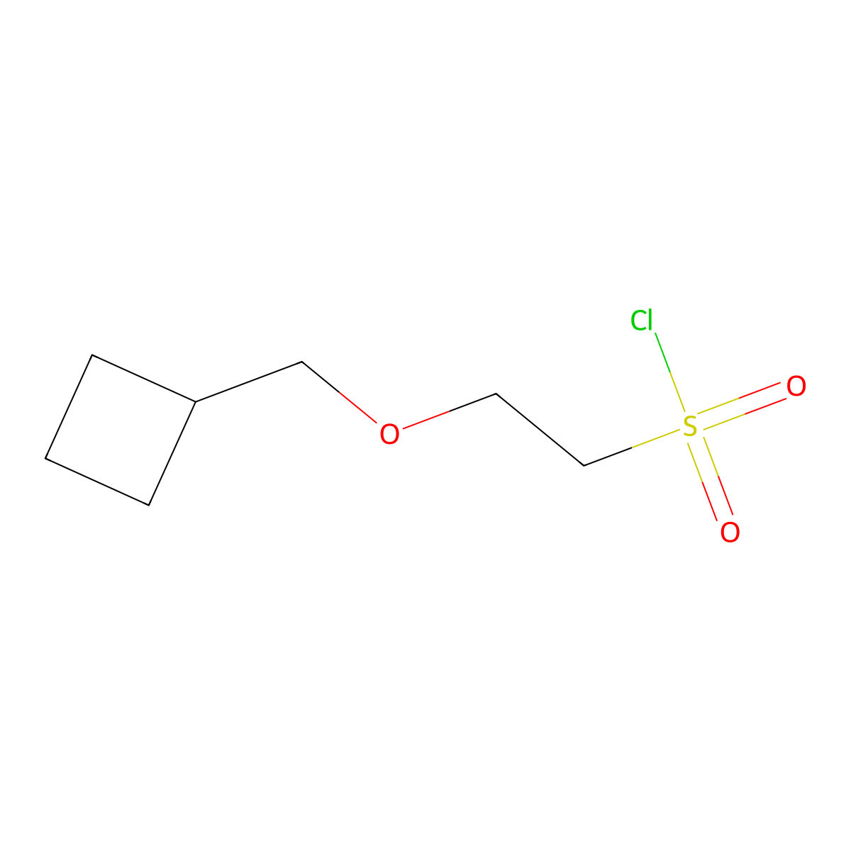 2-(Cyclobutylmethoxy)ethane-1-sulfonyl chloride molecular structure, CAS 1909318-83-7