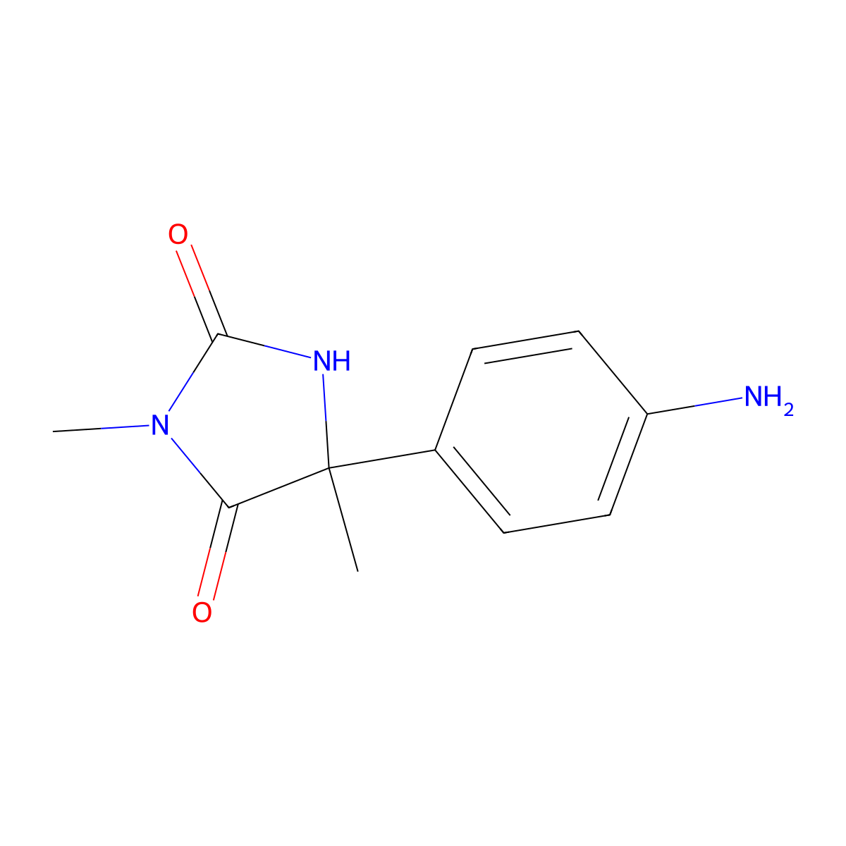 5-(4-Aminophenyl)-3,5-dimethylimidazolidine-2,4-dione molecular structure, CAS 1909319-00-1
