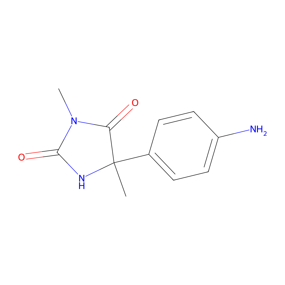 5-(4-Aminophenyl)-3,5-dimethylimidazolidine-2,4-dione molecular structure, CAS 1909319-00-1