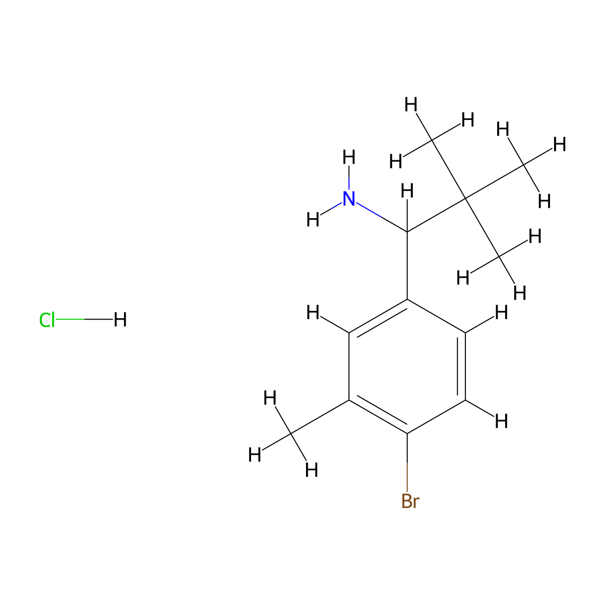 1-(4-Bromo-3-methylphenyl)-2,2-dimethylpropan-1-amine hydrochloride molecular structure, CAS 1909319-01-2
