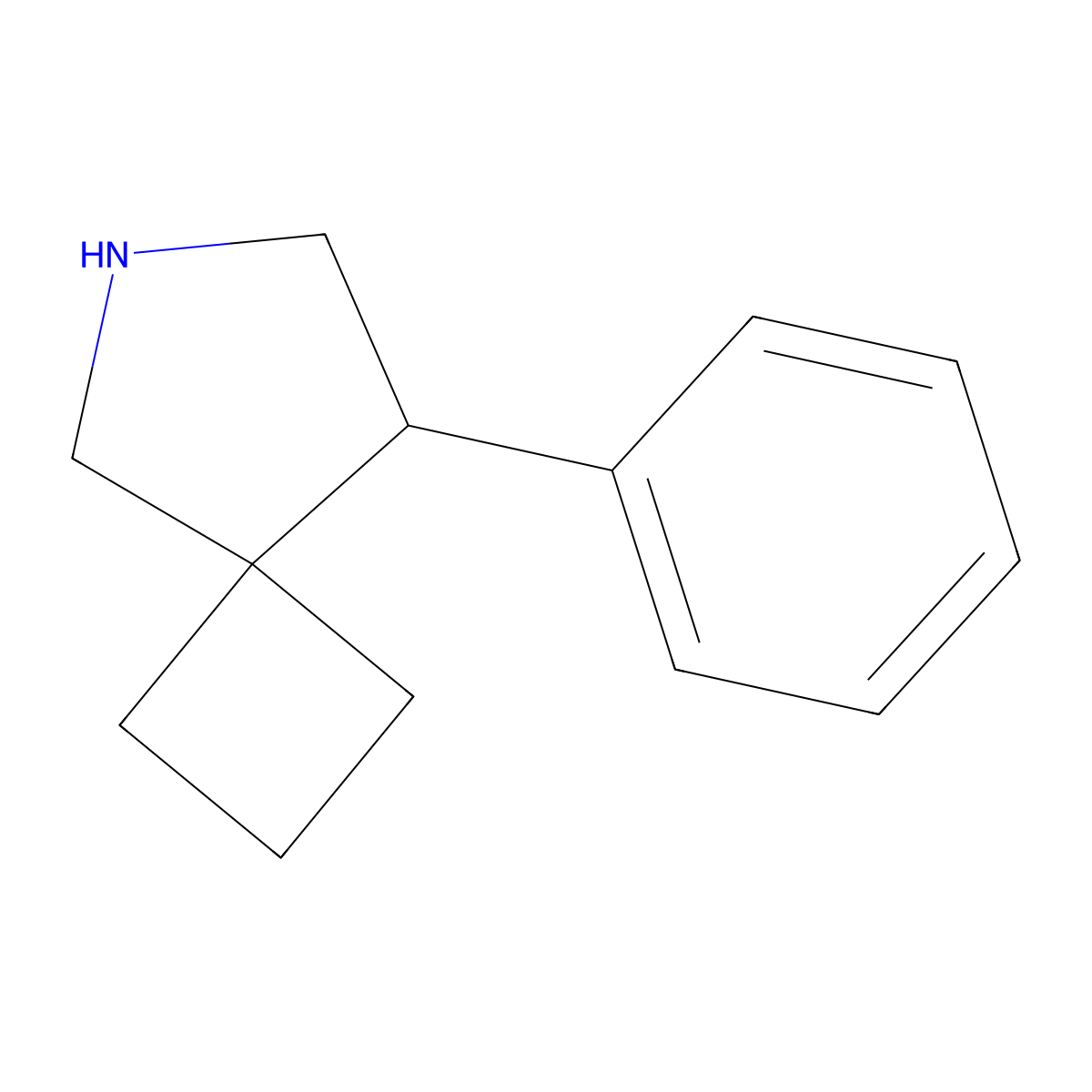8-Phenyl-6-azaspiro[3.4]octane molecular structure, CAS 1909319-08-9