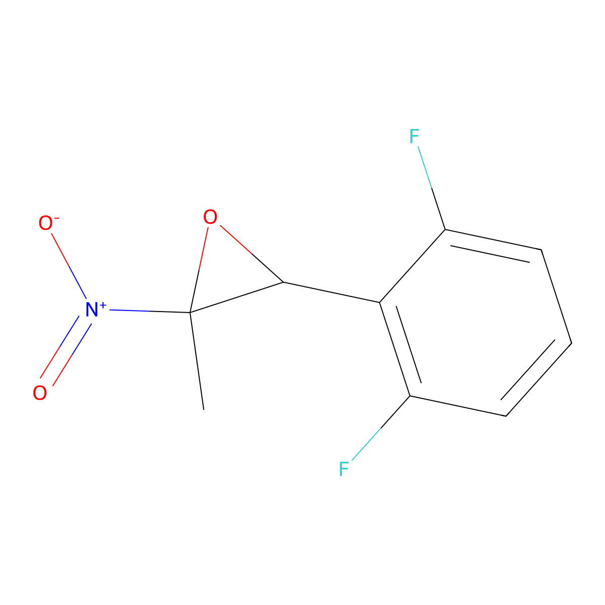 3-(2,6-Difluorophenyl)-2-methyl-2-nitrooxirane molecular structure, CAS 1909319-31-8