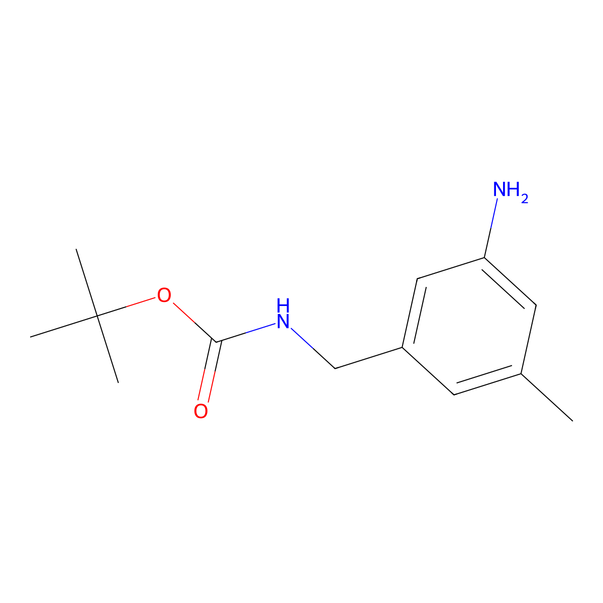 tert-butyl N-[(3-amino-5-methylphenyl)methyl]carbamate molecular structure, CAS 1909319-84-1