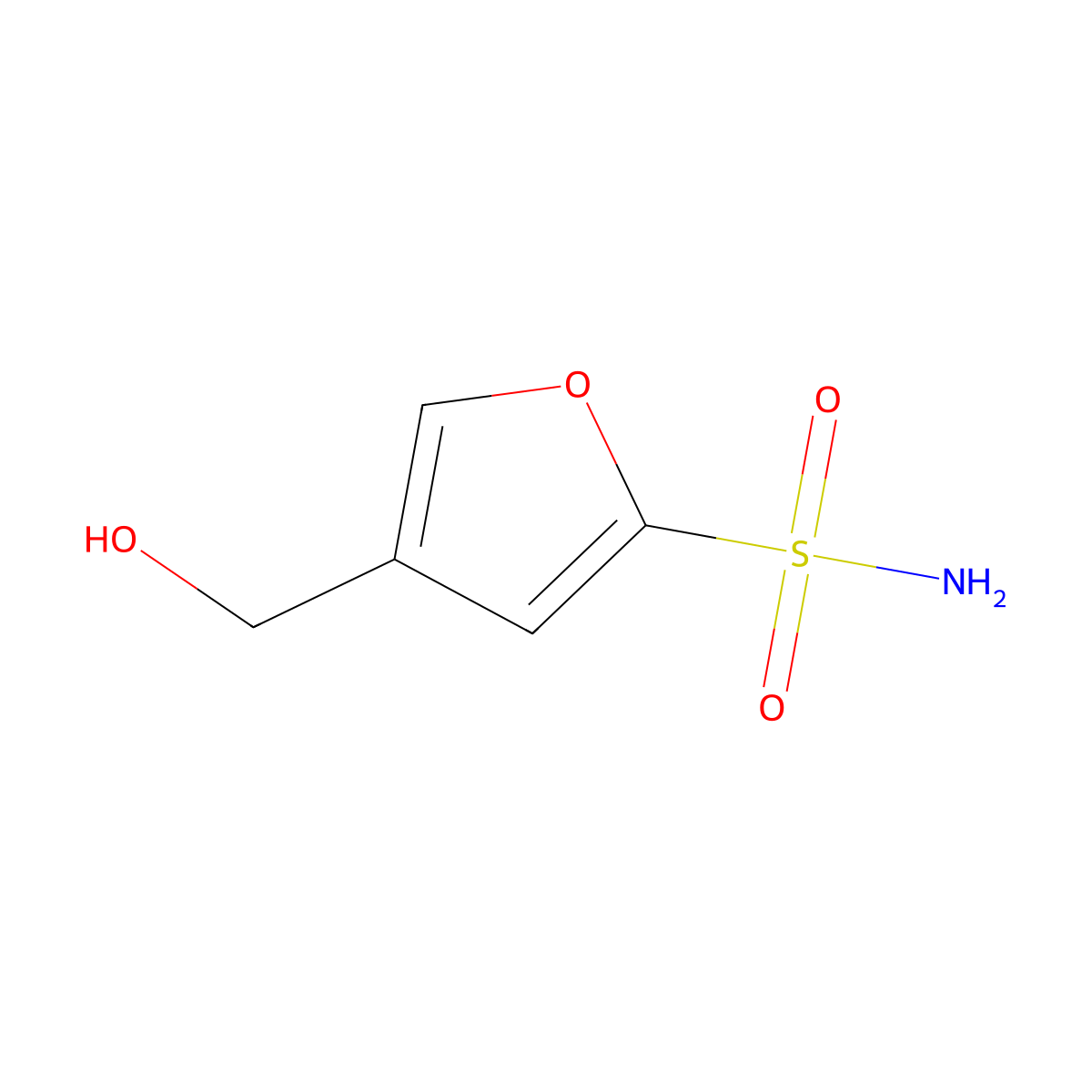 4-(Hydroxymethyl)furan-2-sulfonamide molecular structure, CAS 1909319-88-5