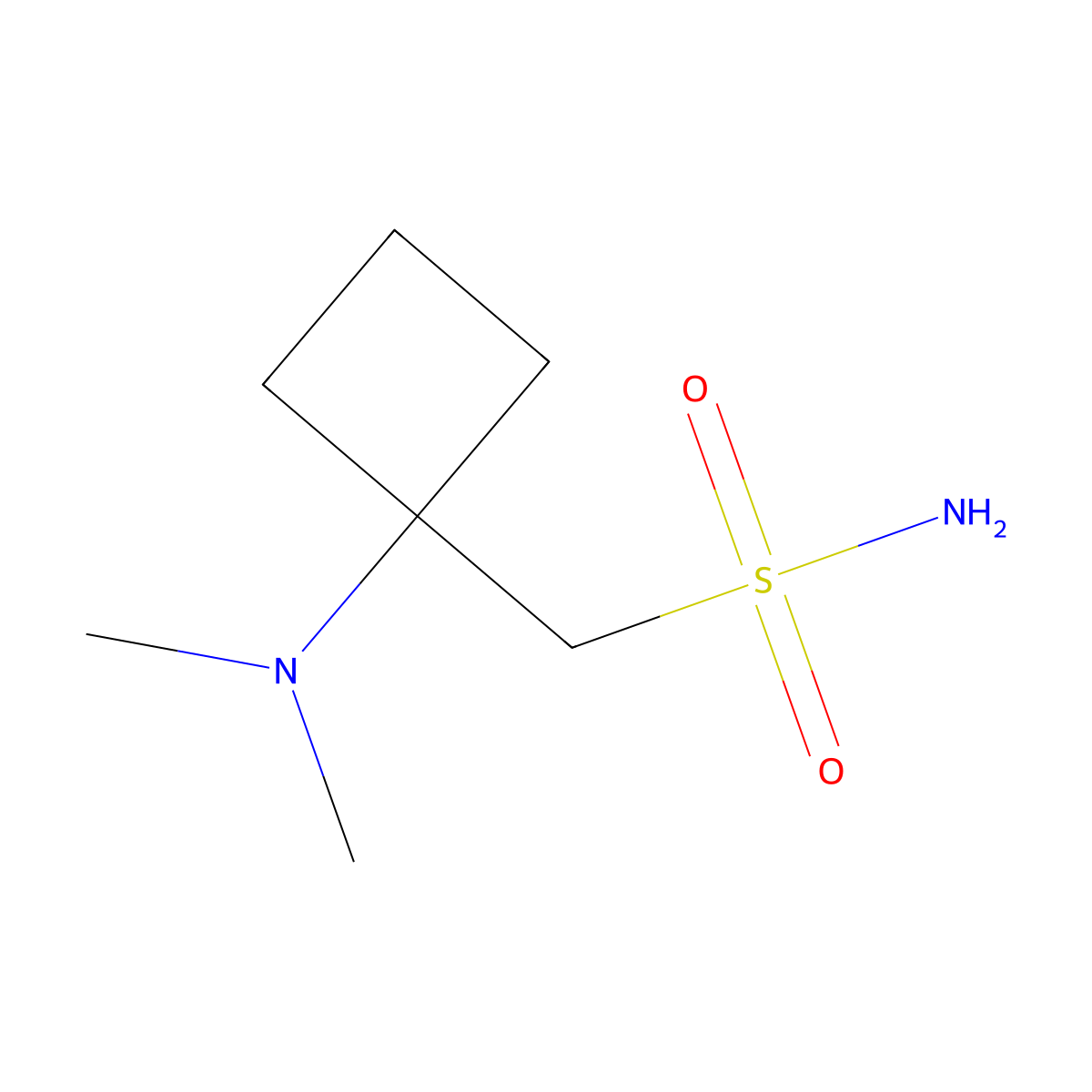 [1-(Dimethylamino)cyclobutyl]methanesulfonamide molecular structure, CAS 1909319-99-8