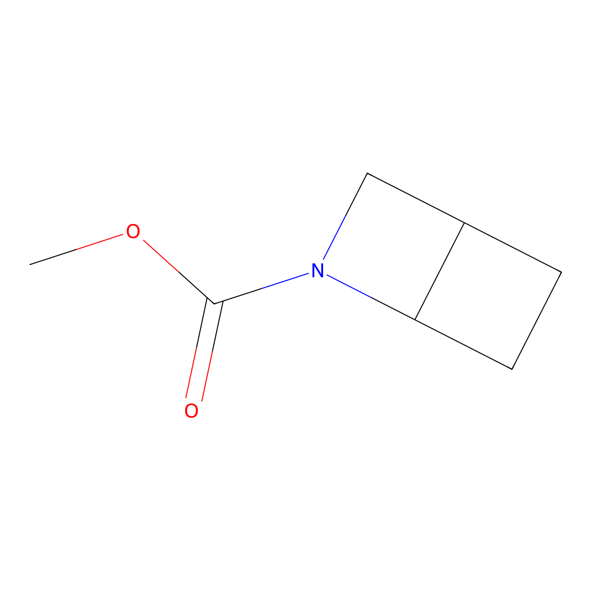 Methyl 2-azabicyclo[2.2.0]hexane-2-carboxylate molecular structure, CAS 1909320-08-6