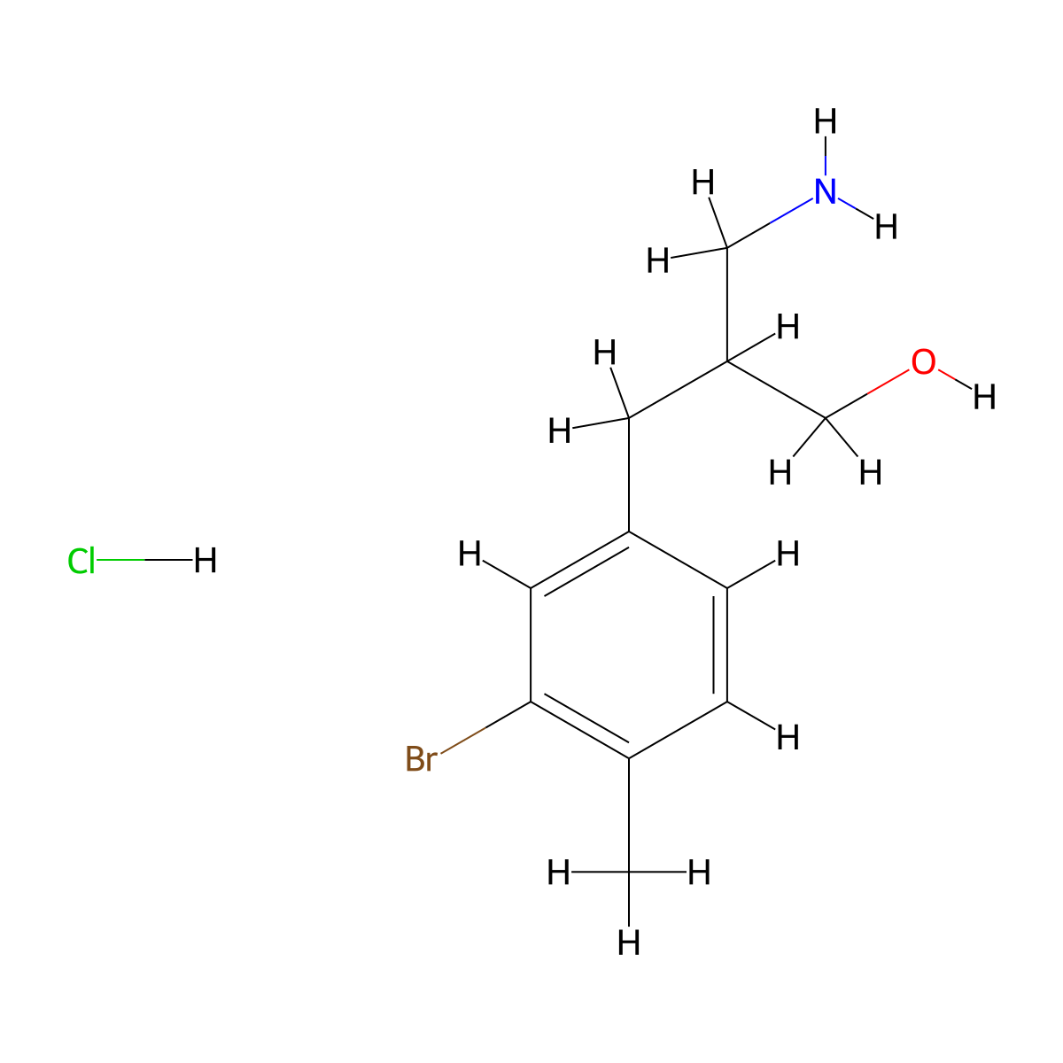 3-Amino-2-((3-bromo-4-methylphenyl)methyl)propan-1-ol hydrochloride molecular structure, CAS 1909324-89-5