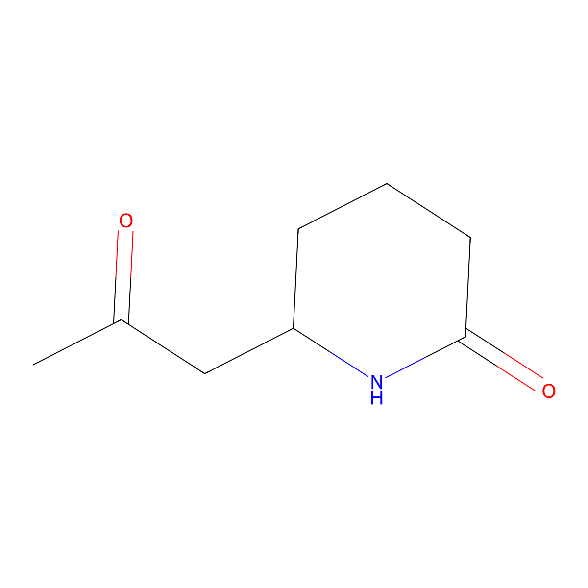 6-(2-Oxopropyl)piperidin-2-one molecular structure, CAS 1909325-29-6