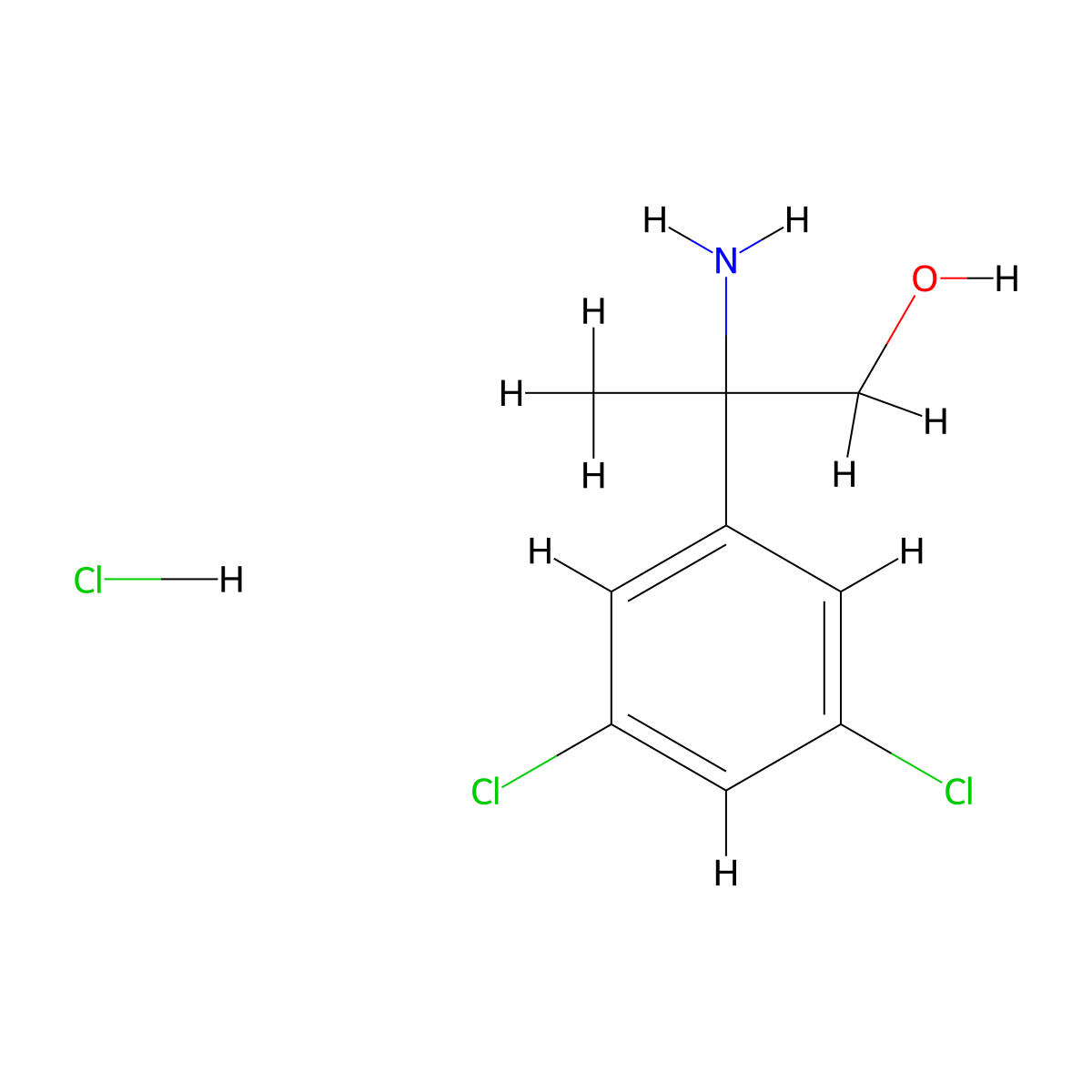 2-Amino-2-(3,5-dichlorophenyl)propan-1-ol hydrochloride molecular structure, CAS 1909325-53-6