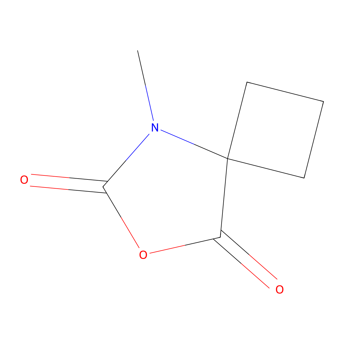 5-Methyl-7-oxa-5-azaspiro[3.4]octane-6,8-dione molecular structure, CAS 1909325-90-1