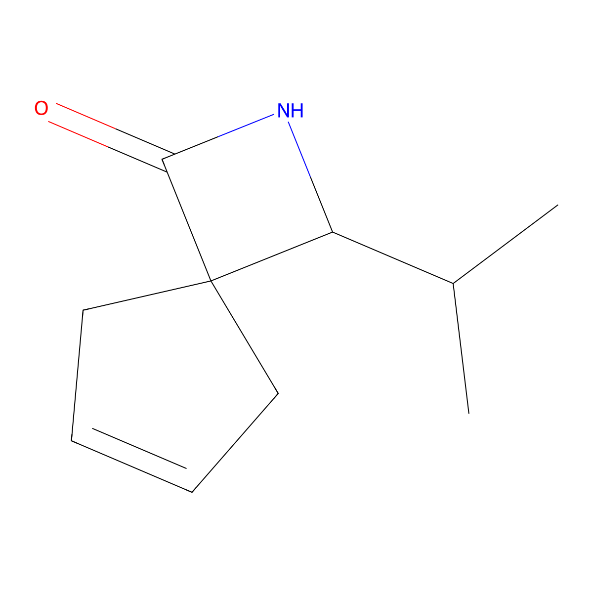 3-(Propan-2-yl)-2-azaspiro[3.4]oct-6-en-1-one molecular structure, CAS 1909325-92-3